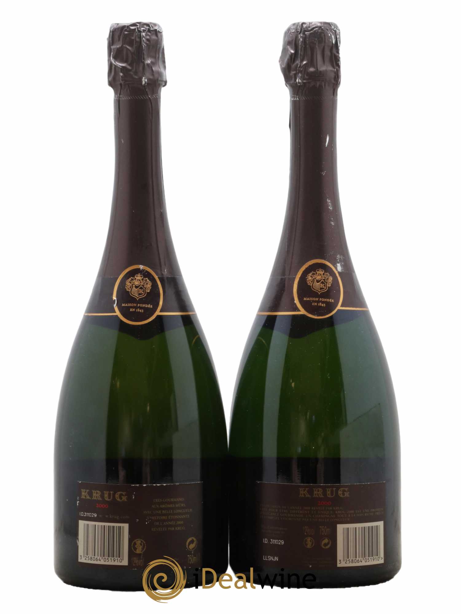 Vintage Krug 2000 - Lot de 2 bouteilles - 1