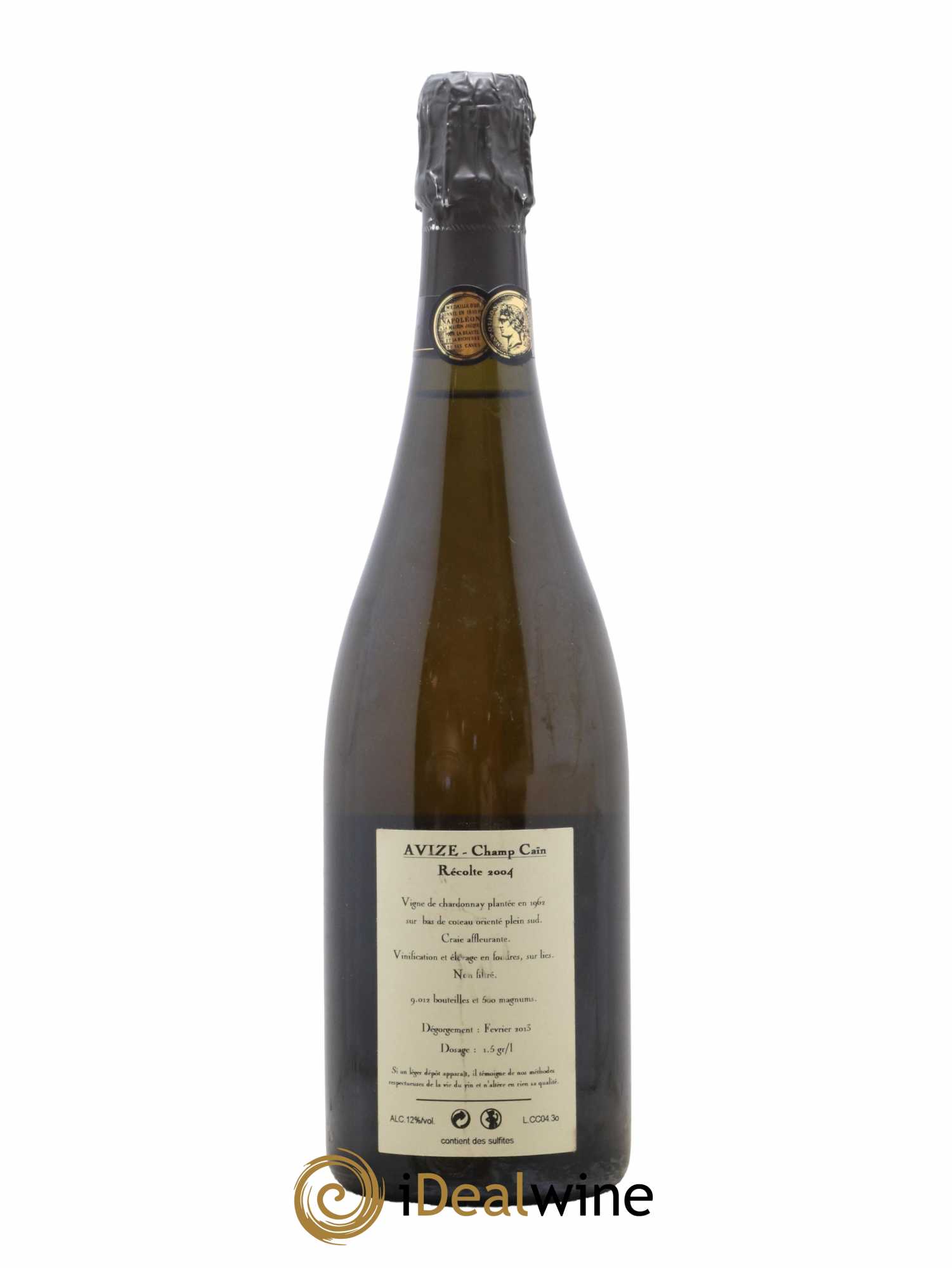 Avize Champ Caïn Extra-Brut Jacquesson 2004 - Lot de 1 bouteille - 1