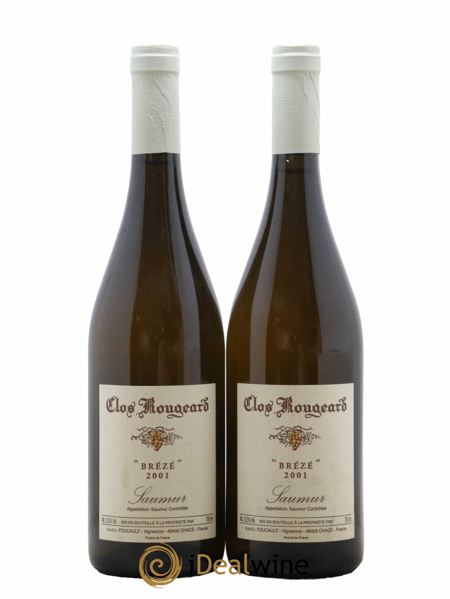 Saumur Brézé Clos Rougeard 2001 - Lot de 2 bouteilles - 0