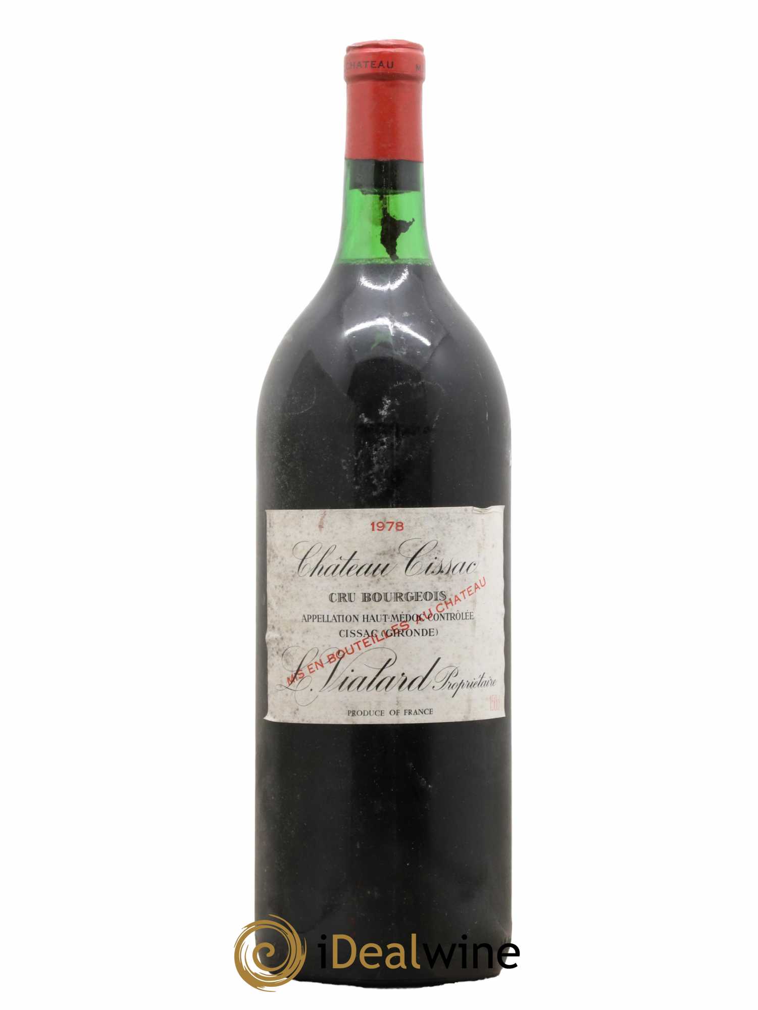 Château Cissac Cru Bourgeois 1978 - Lot de 1 magnum - 0
