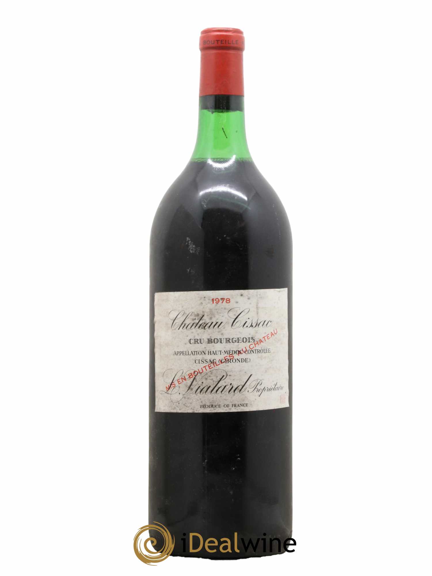 Château Cissac Cru Bourgeois 1978 - Lot de 1 magnum - 0