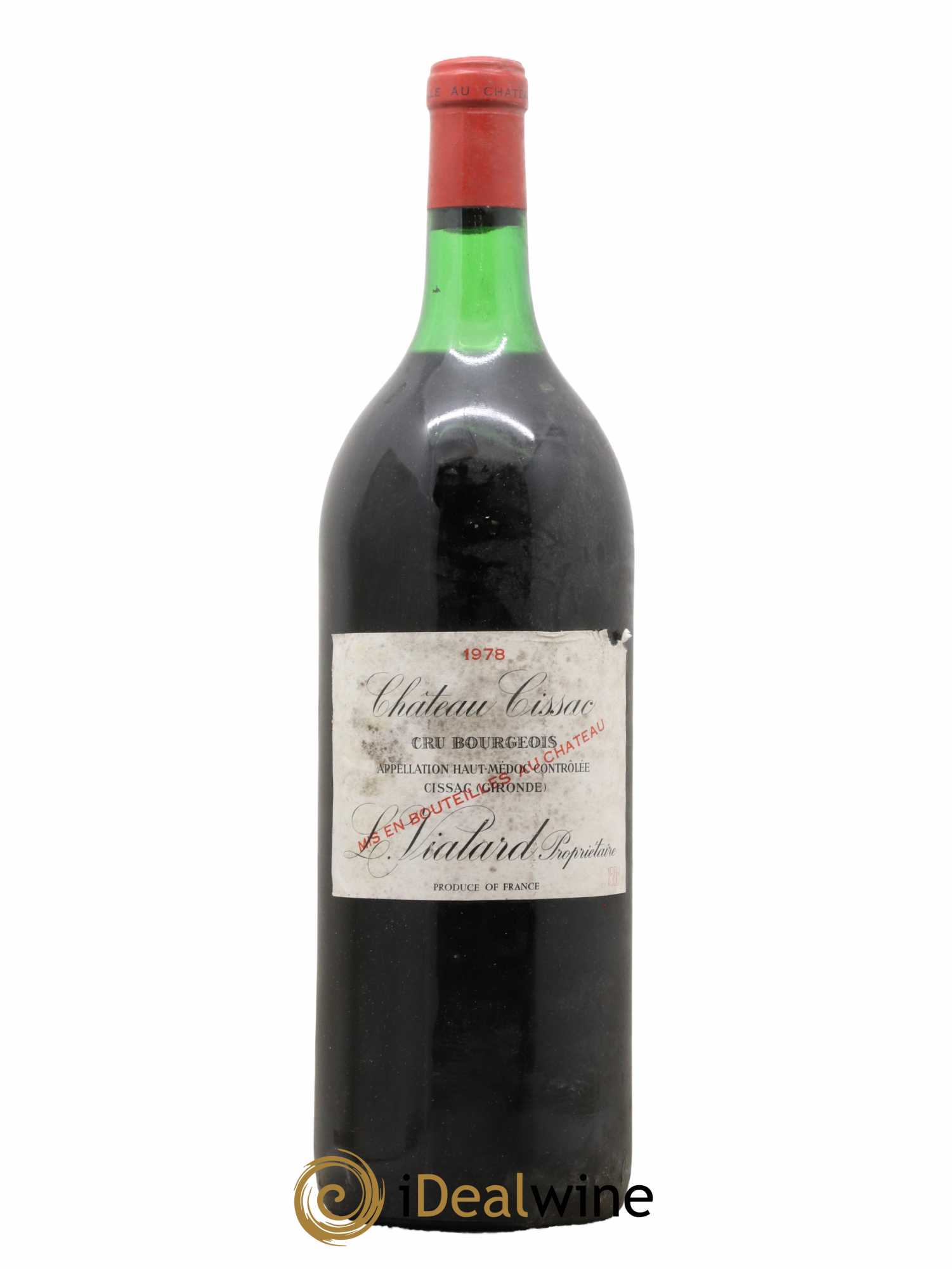 Château Cissac Cru Bourgeois 1978 - Lot de 1 magnum - 0