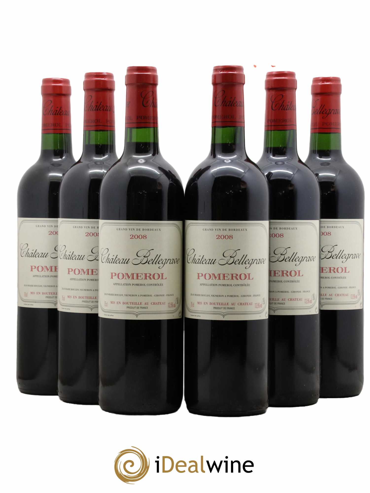 Château Bellegrave 2008 - Lot de 6 bouteilles - 0