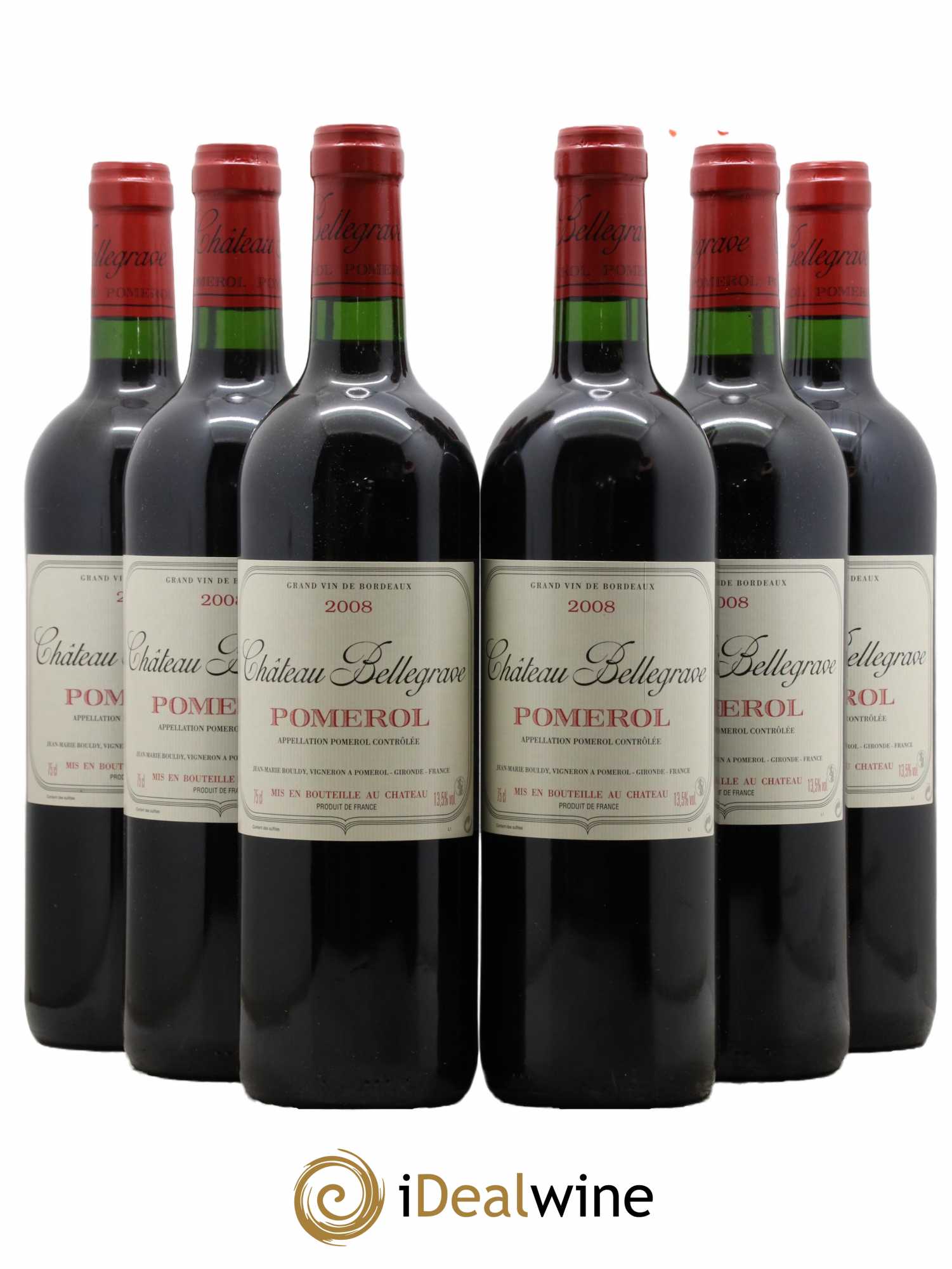 Château Bellegrave 2008 - Lot de 6 bouteilles - 0