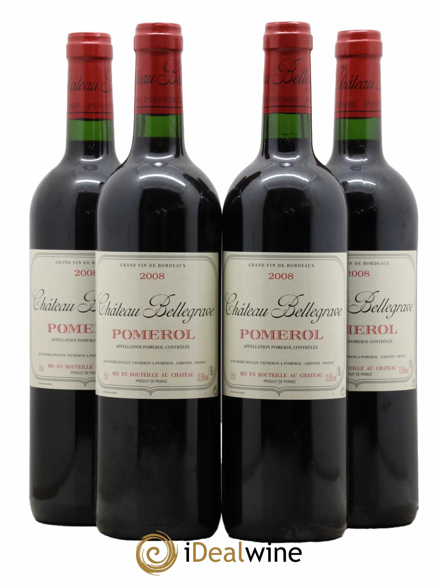 Château Bellegrave 2008 - Lot de 4 bouteilles - 0