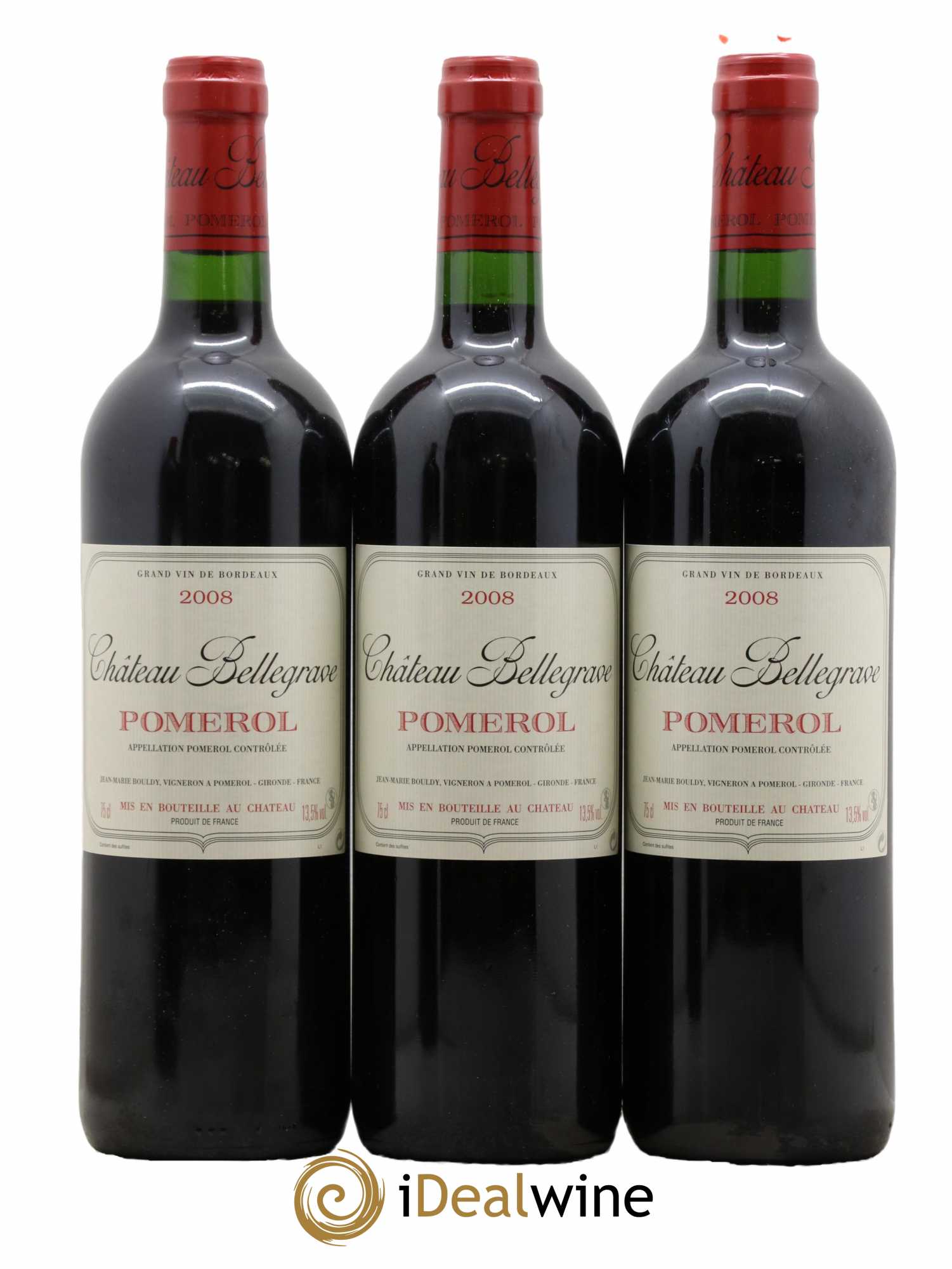 Château Bellegrave 2008 - Lot of 3 bottles - 0