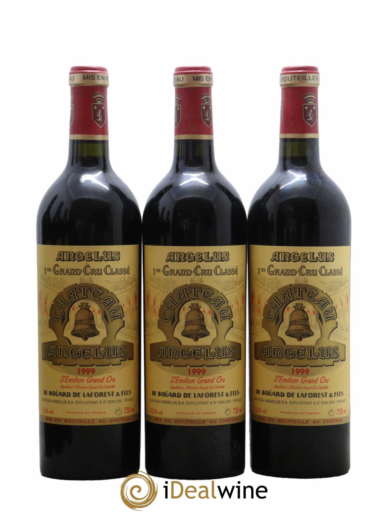 Château Angélus 1er Grand Cru Classé A 1999 - Lot de 6 bouteilles - 1