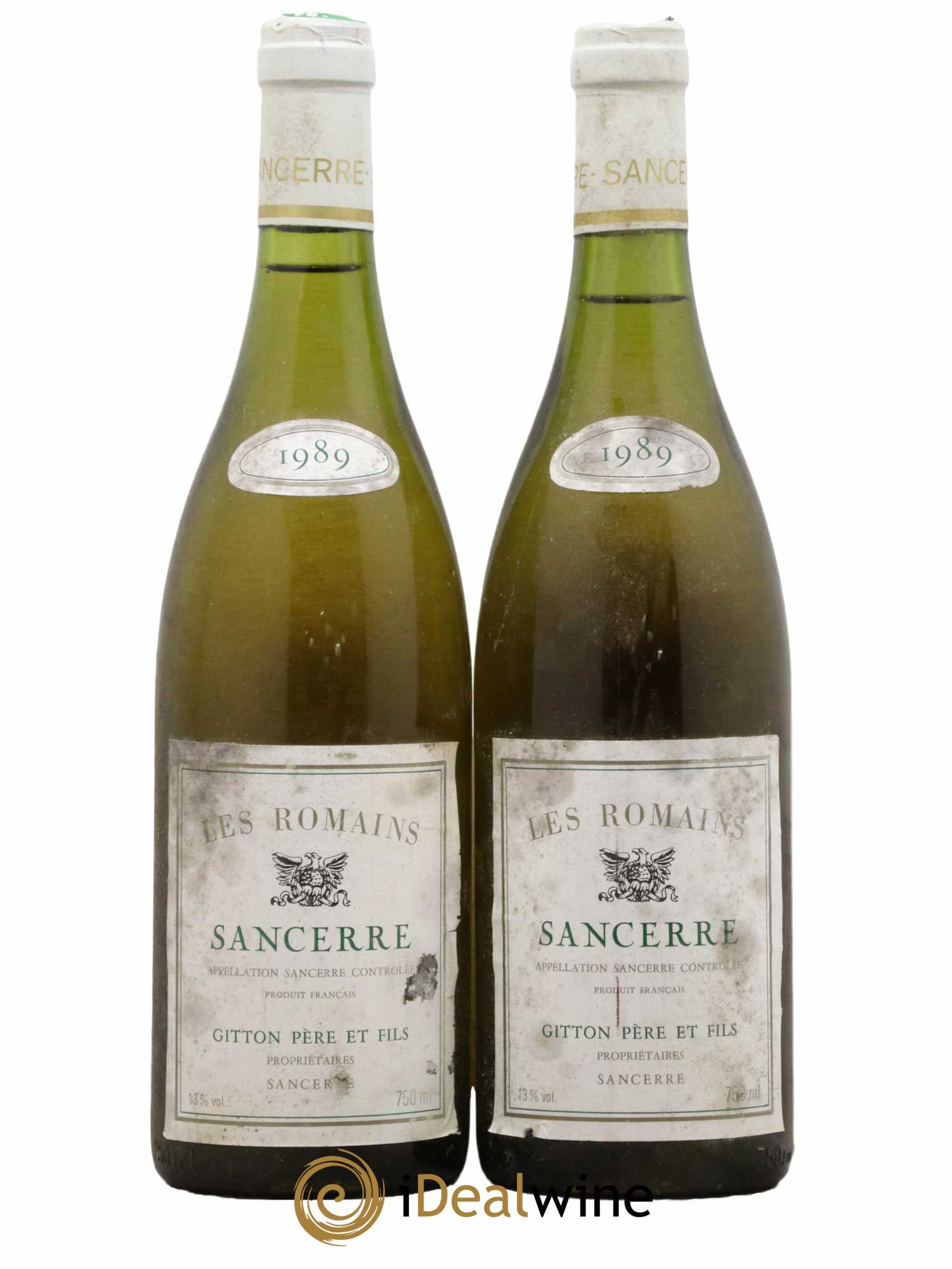 Sancerre Les Romains Domaine Gitton 1989 - Lot de 2 bouteilles - 0
