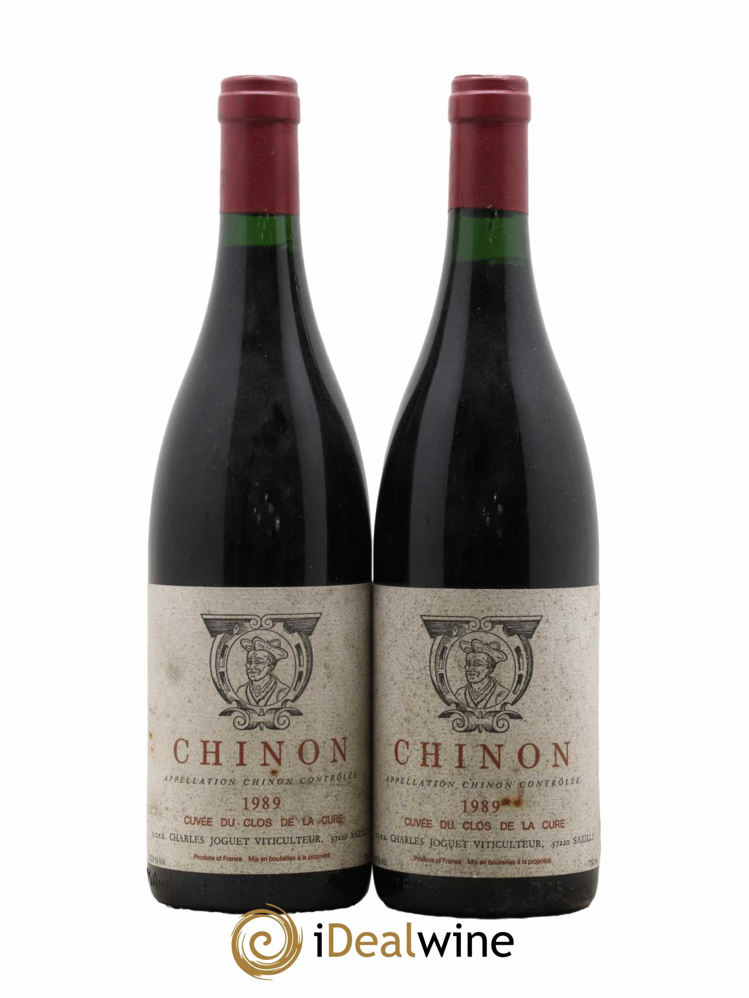 Chinon La Cure Charles Joguet (Domaine) 1989 - Lot de 2 bouteilles - 0