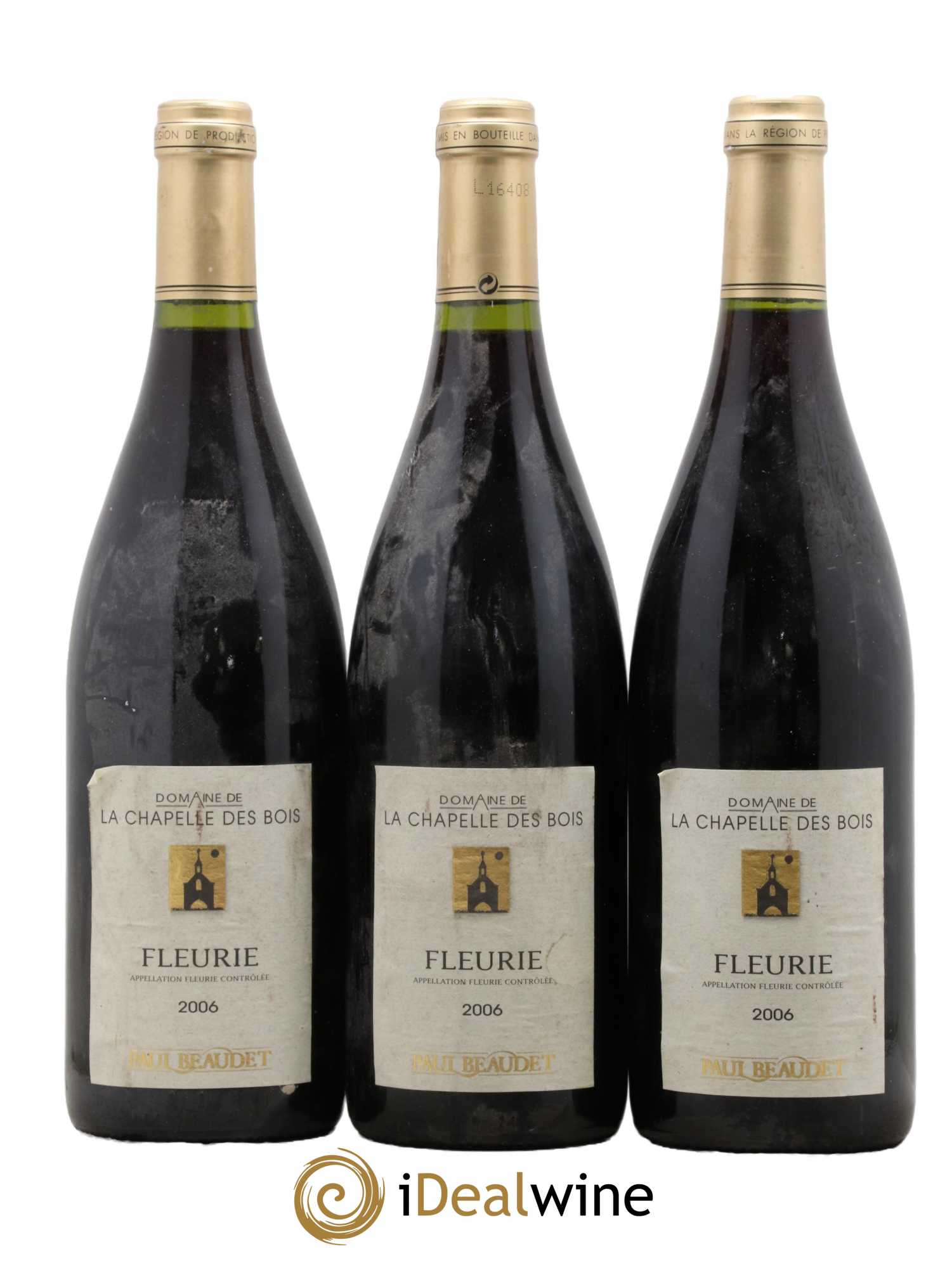 Fleurie La Chapelle des Bois Beaudet 2006 - Lot de 3 bouteilles - 0