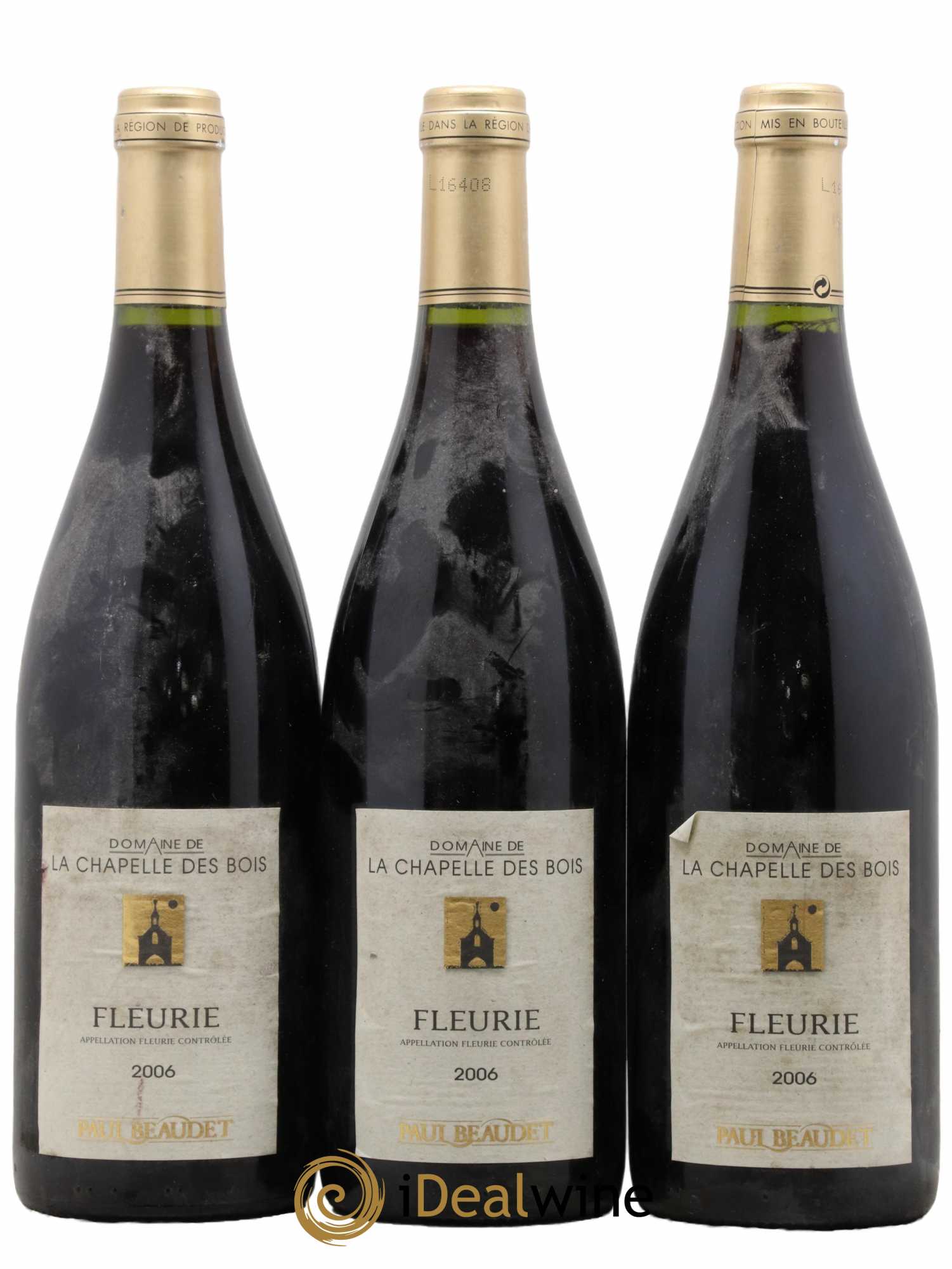 Fleurie La Chapelle des Bois Beaudet 2006 - Lot de 3 bouteilles - 0