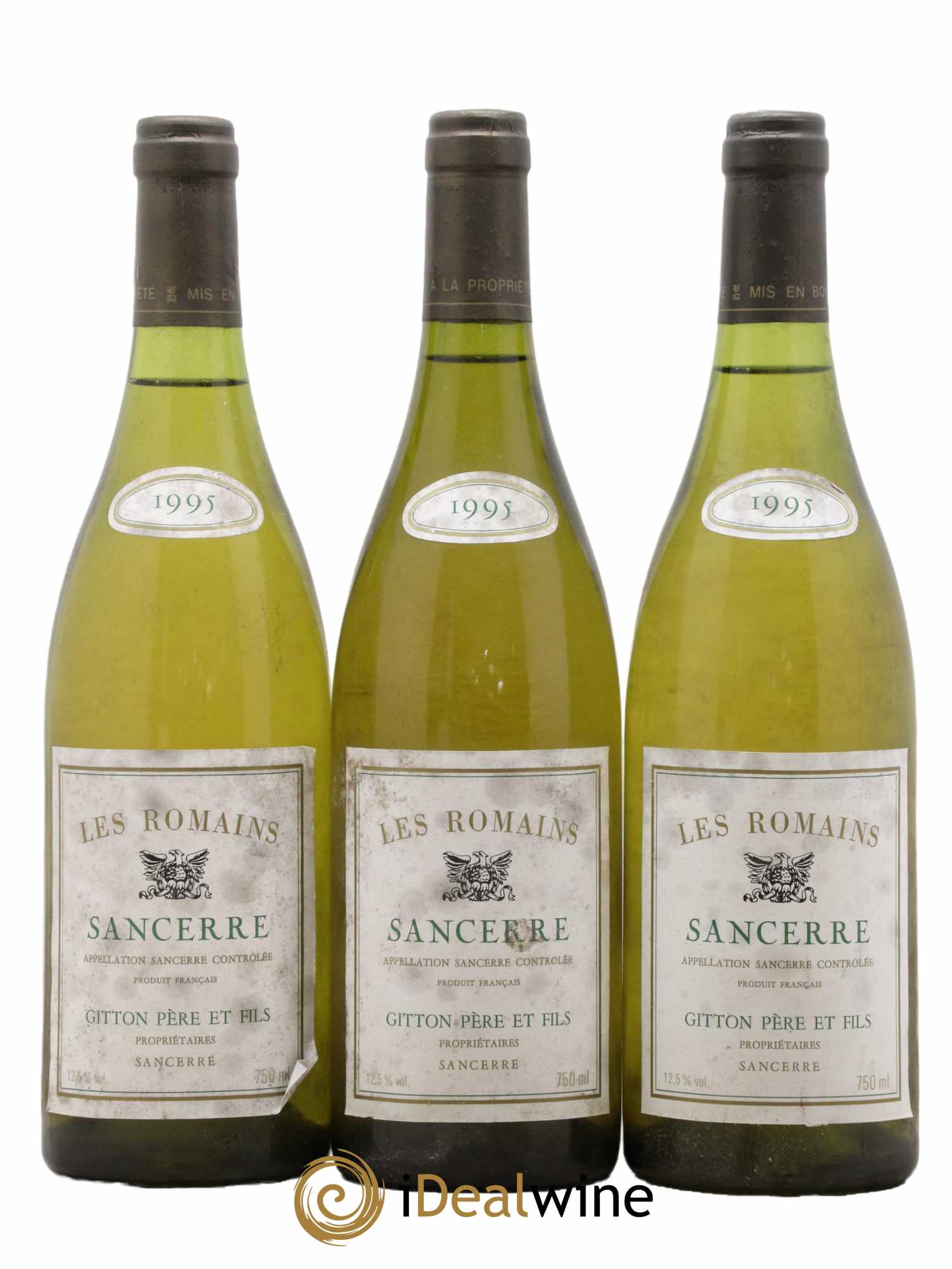 Sancerre Les Romains Domaine Gitton 1995 - Lot de 3 bouteilles - 0