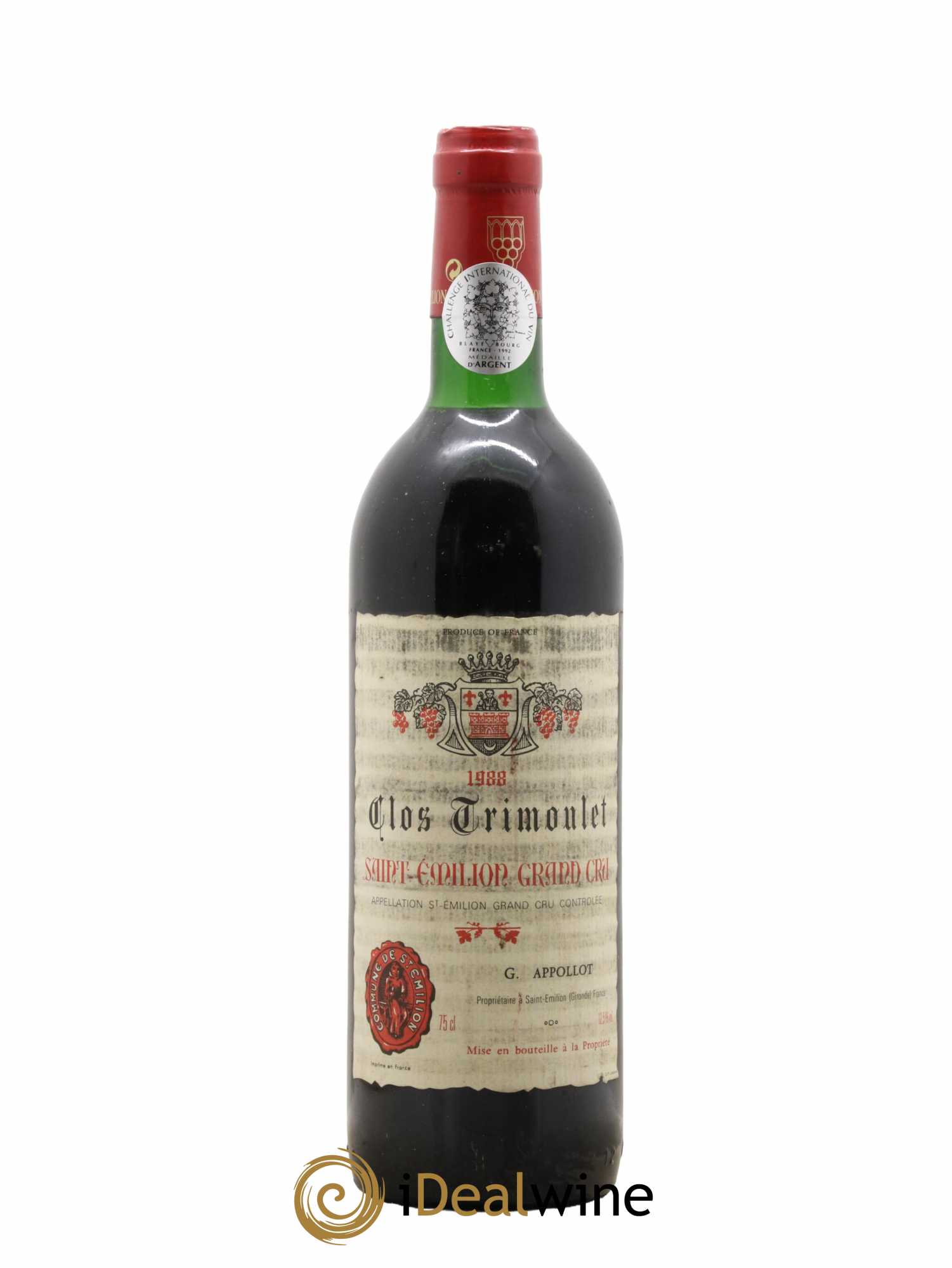 Clos Trimoulet 1988 - Lot de 1 bouteille - 0