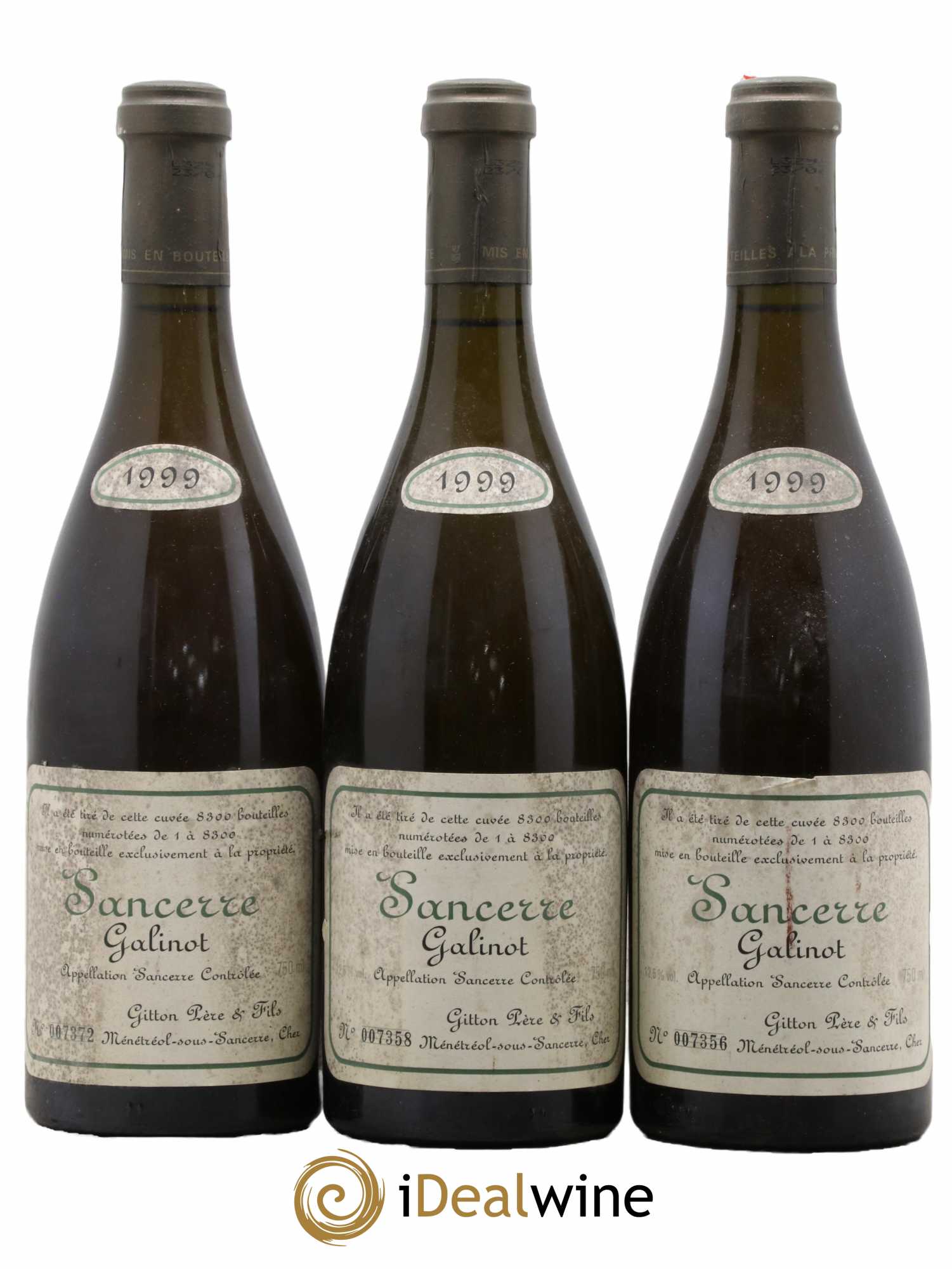 Sancerre Galinots Domaine Gitton 1999 - Lot de 3 bouteilles - 0