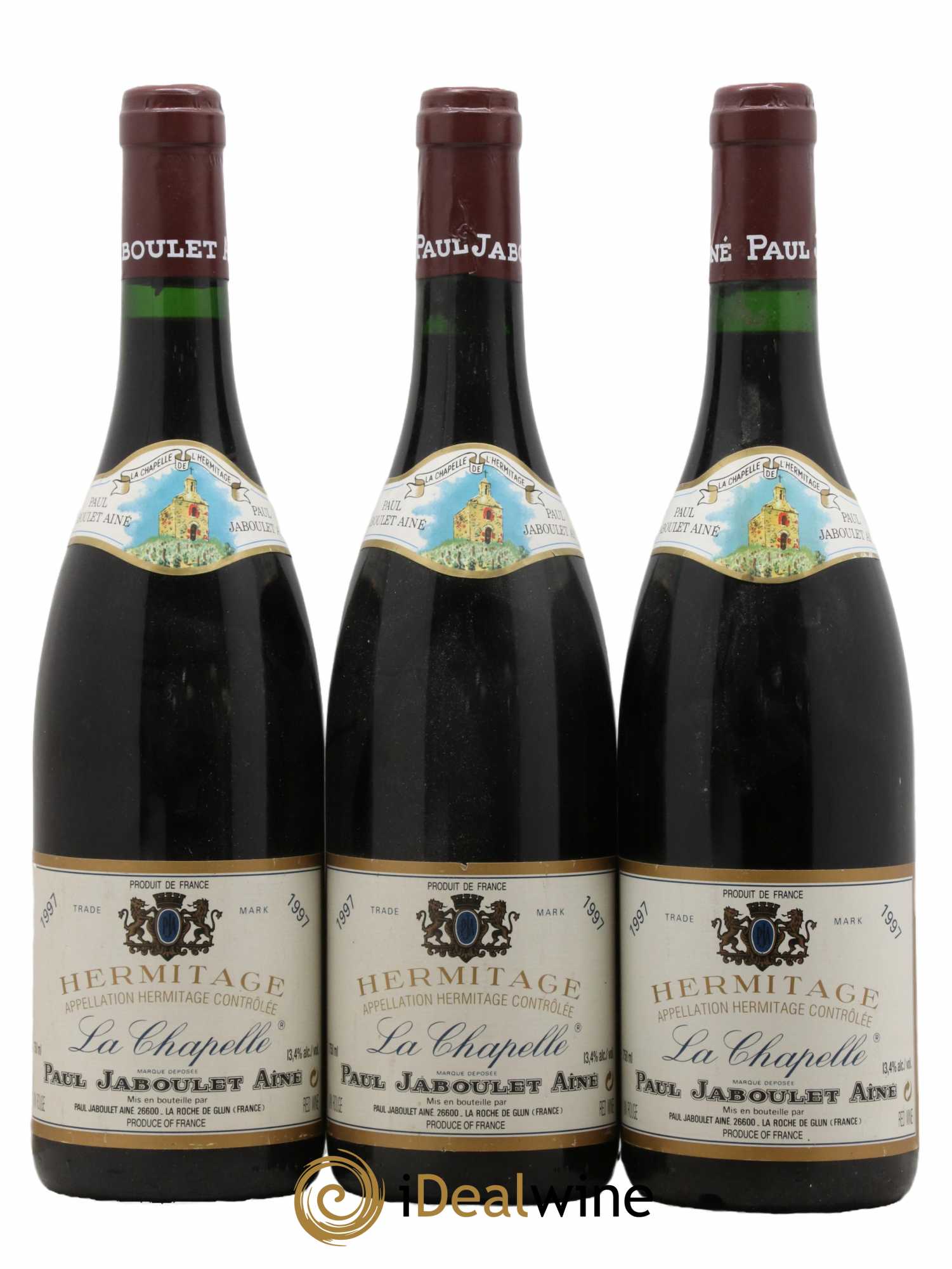 Hermitage La Chapelle Paul Jaboulet Ainé 1997 - Lot de 3 bouteilles - 0