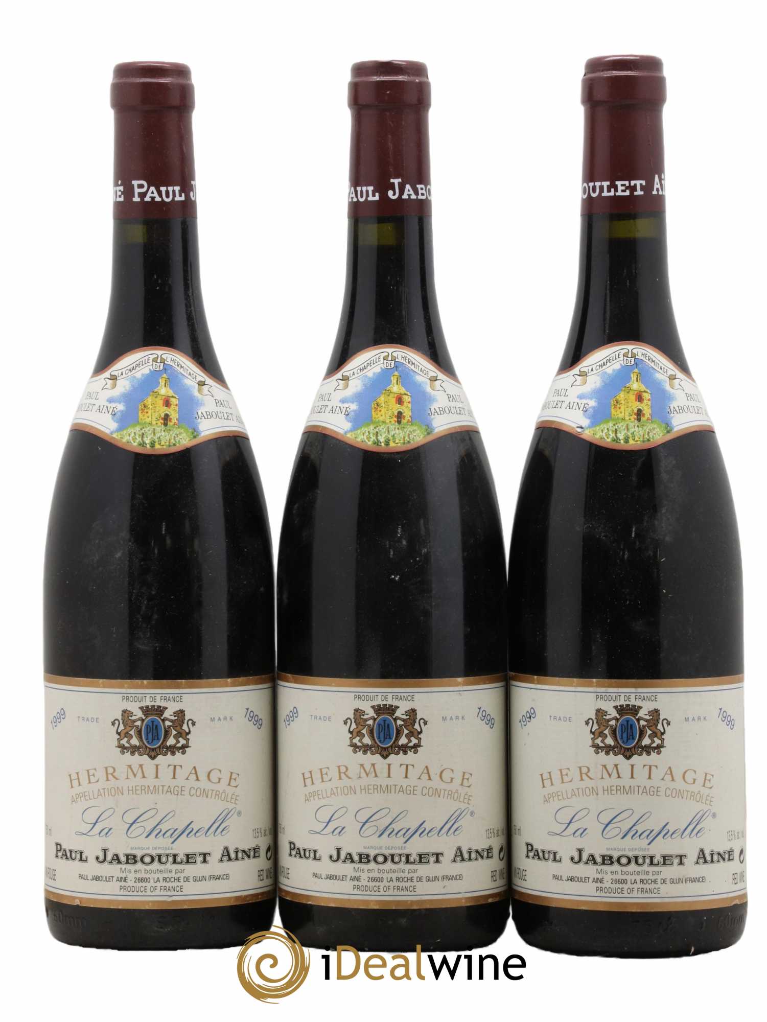 Hermitage La Chapelle Paul Jaboulet Ainé 1999 - Lot de 3 bouteilles - 0