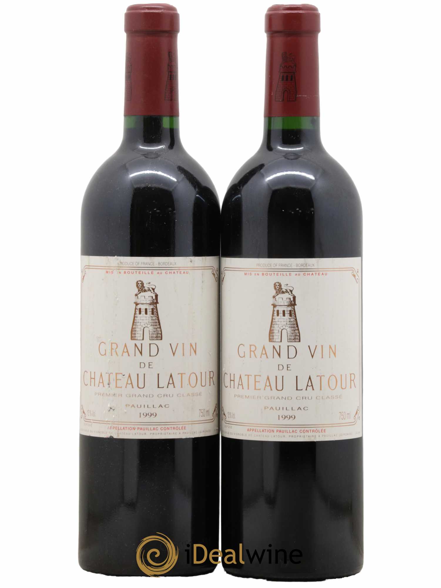 Château Latour 1er Grand Cru Classé 1999 - Lot de 2 bouteilles - 0