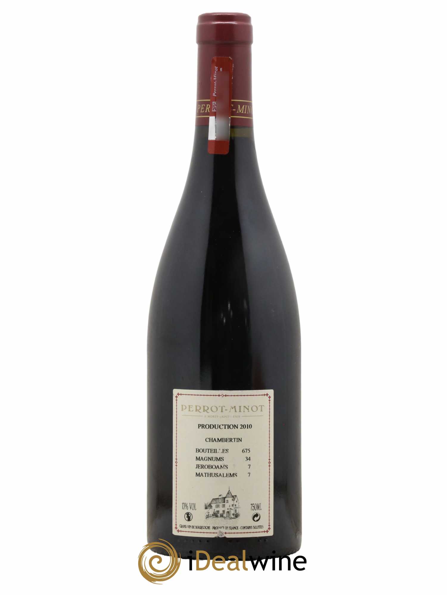 Chambertin Grand Cru Vieilles vignes Perrot-Minot 2010 - Lot de 1 bouteille - 1