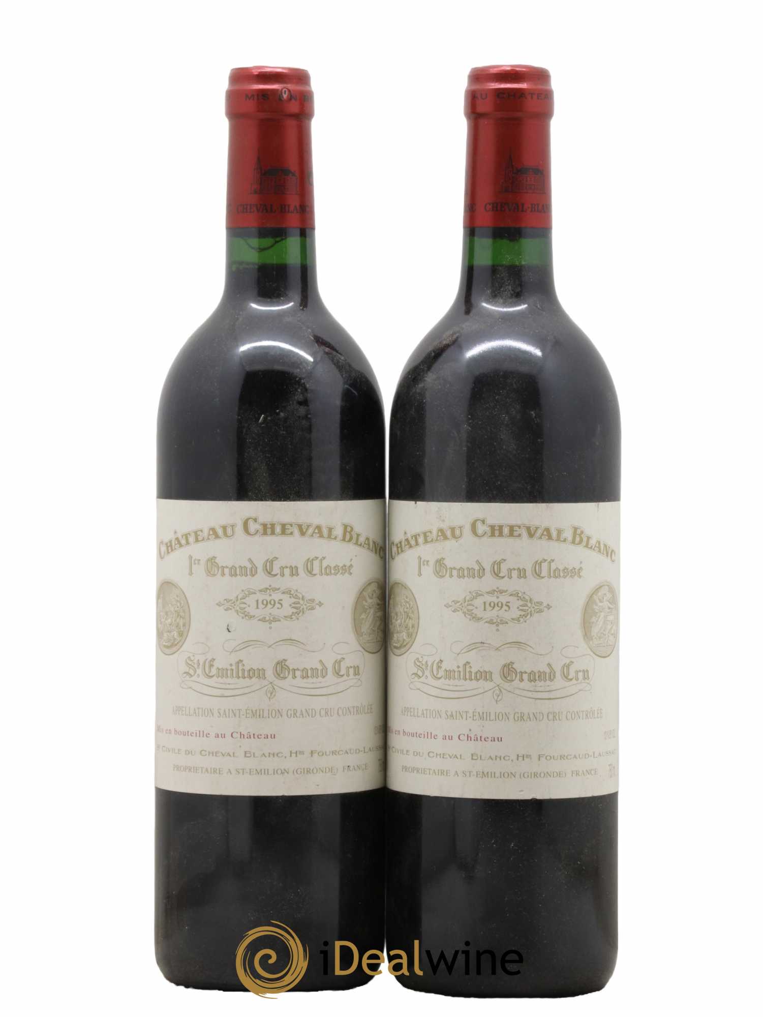 Château Cheval Blanc 1er Grand Cru Classé A 1995 - Lot de 2 bouteilles - 0