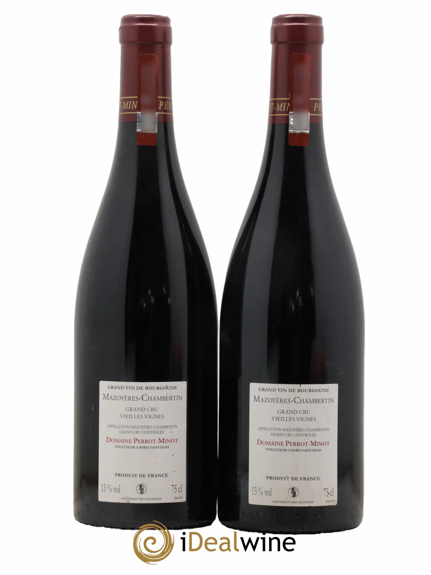 Mazoyères-Chambertin Grand Cru Vieilles Vignes Perrot-Minot 2013 - Lot de 2 bouteilles - 1