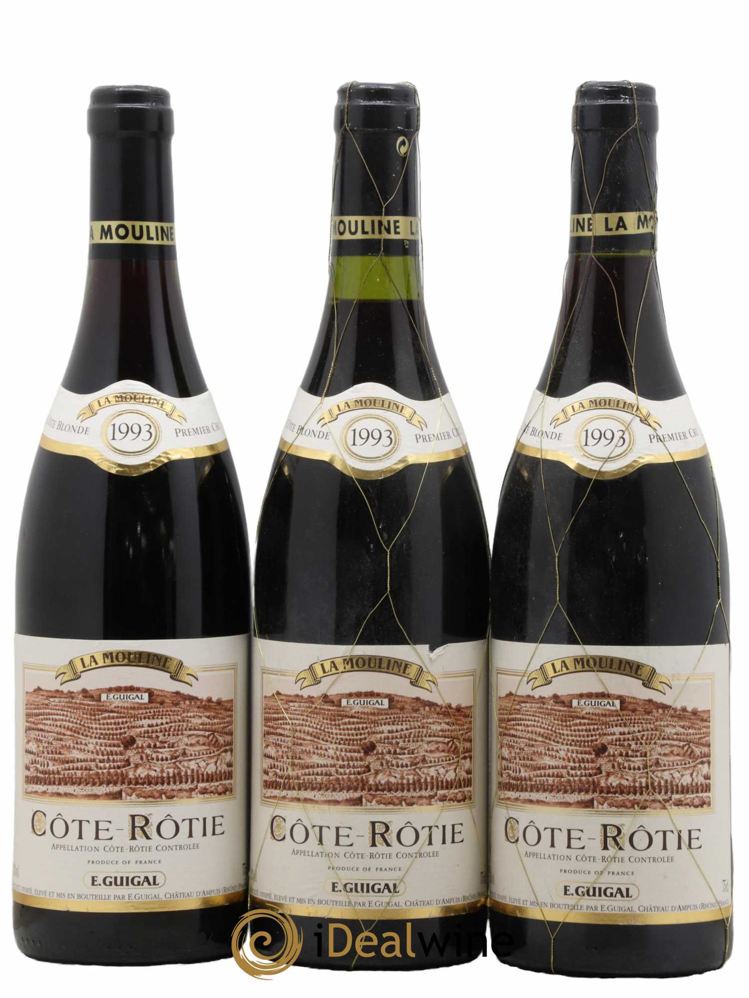 Côte-Rôtie La Mouline Guigal 1993 - Lot de 3 bouteilles - 0