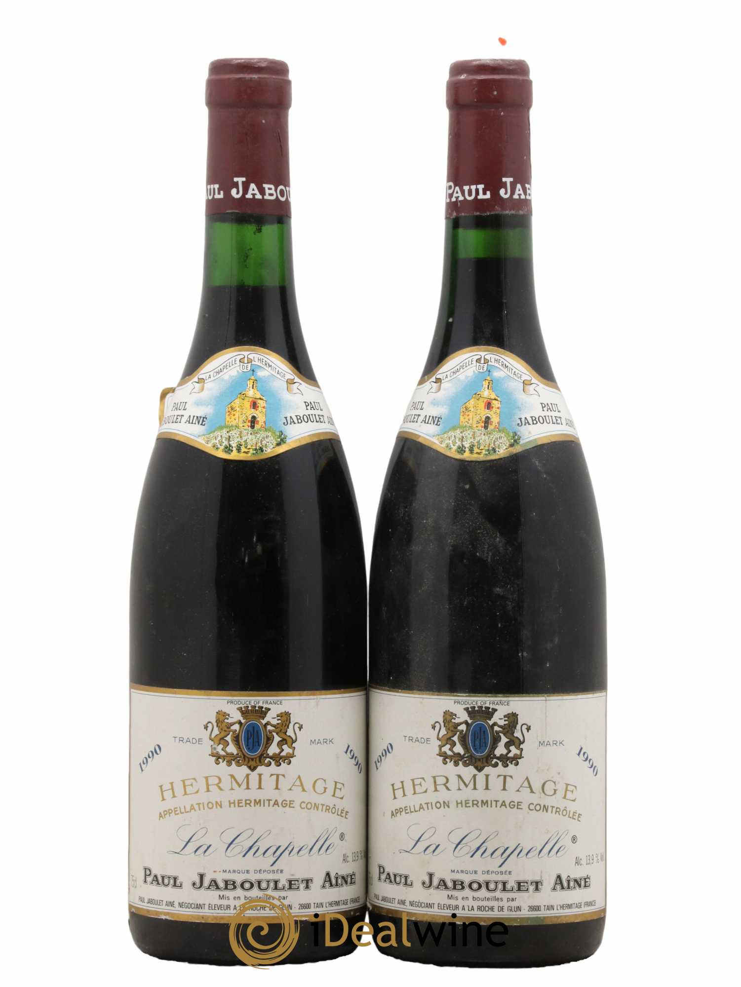 Hermitage La Chapelle Paul Jaboulet Ainé 1990 - Lot de 2 bouteilles - 0