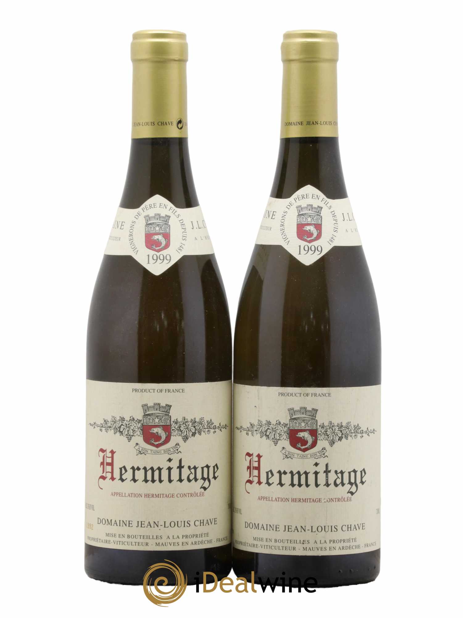 Hermitage Jean-Louis Chave 1999 - Lot de 2 bouteilles - 0