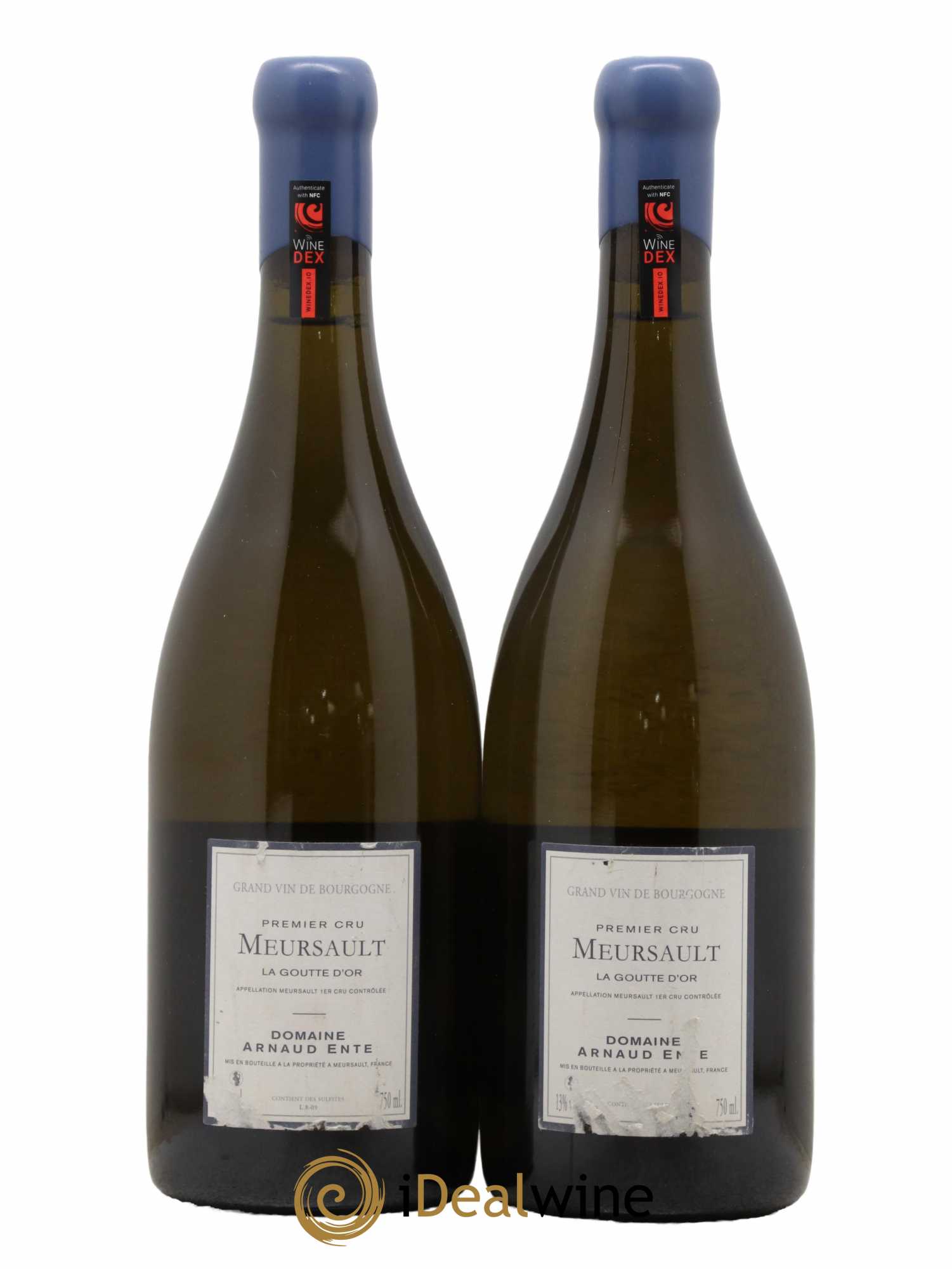 Meursault 1er Cru Goutte d'Or Arnaud Ente 2009 - Lot de 2 bouteilles - 1