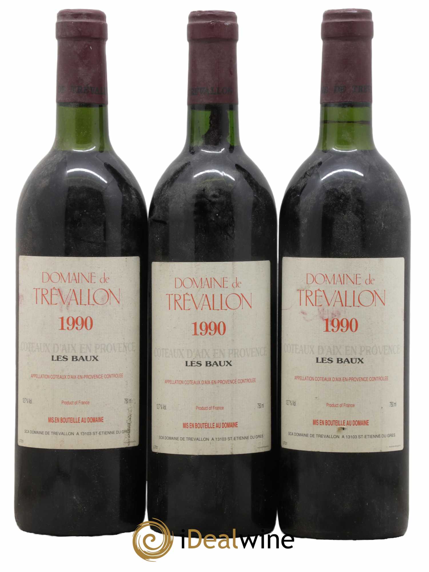 Coteaux d'Aix-en-Provence Trévallon (Domaine de) Eloi Dürrbach 1990 - Lotto di 3 bottiglie - 0