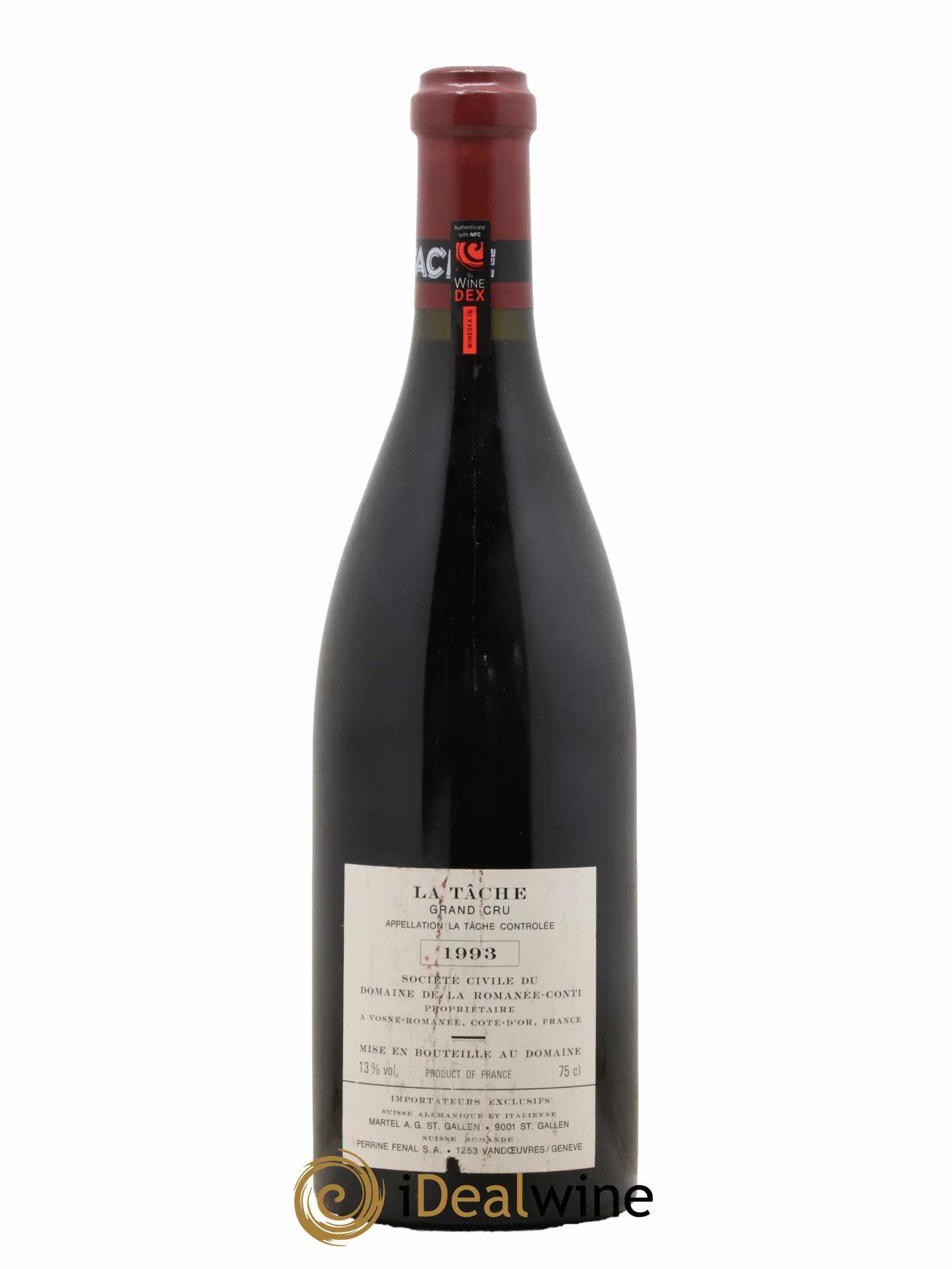 La Tâche Grand Cru Domaine de la Romanée-Conti 1993 - Lot de 1 bouteille - 1