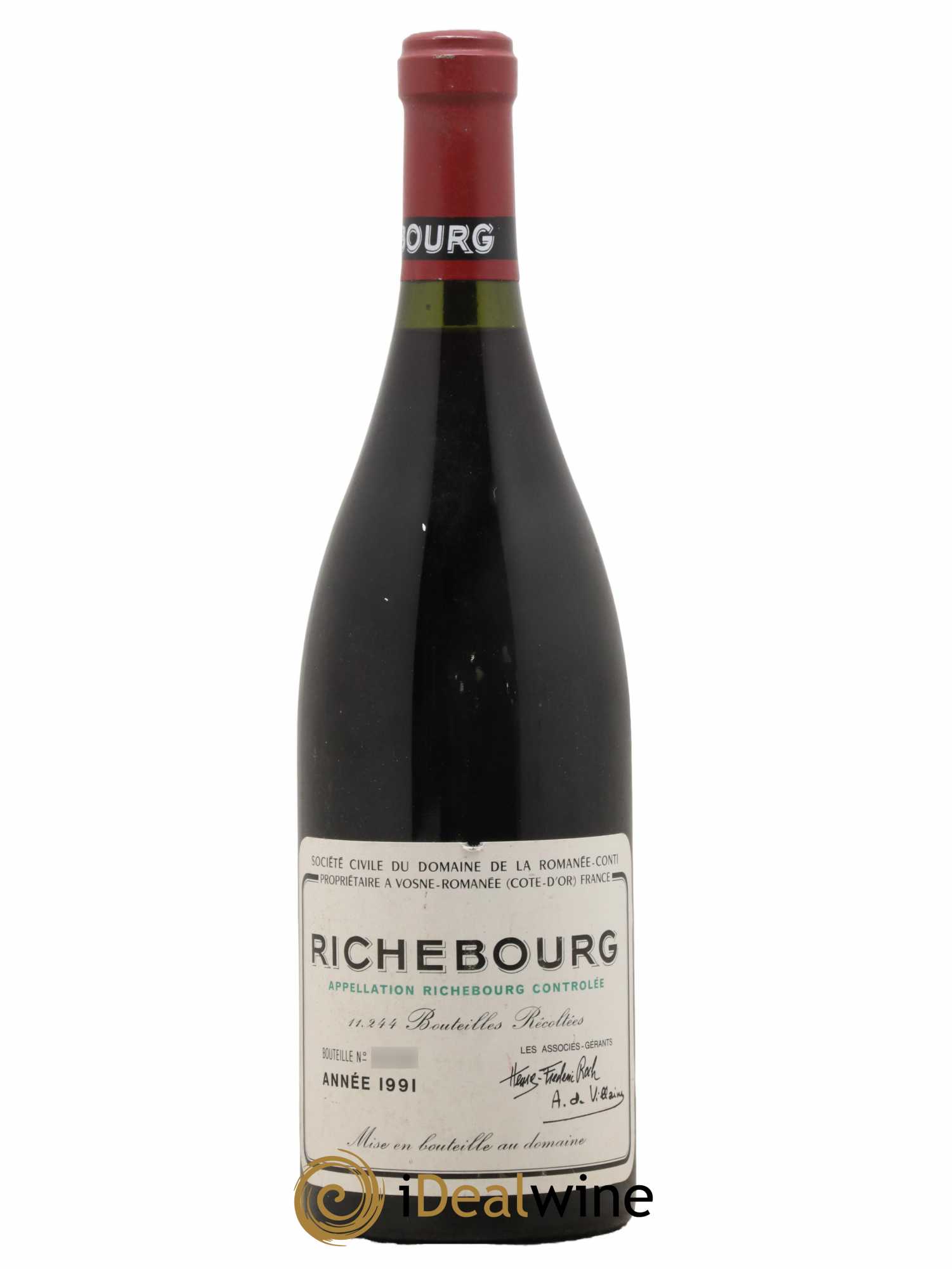 Richebourg Grand Cru Domaine de la Romanée-Conti 1991 - Lot de 1 bouteille - 0