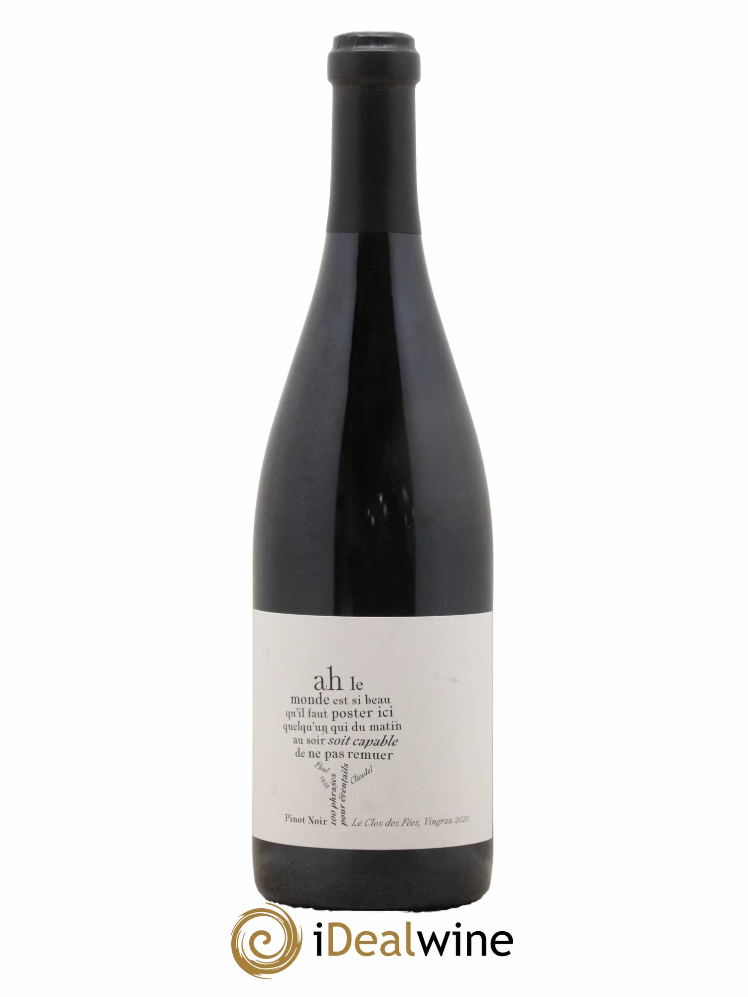 Côtes Catalanes Clos des Fées 100 Phrases pour éventails Hervé Bizeul 2020 - Lot de 1 bouteille - 0