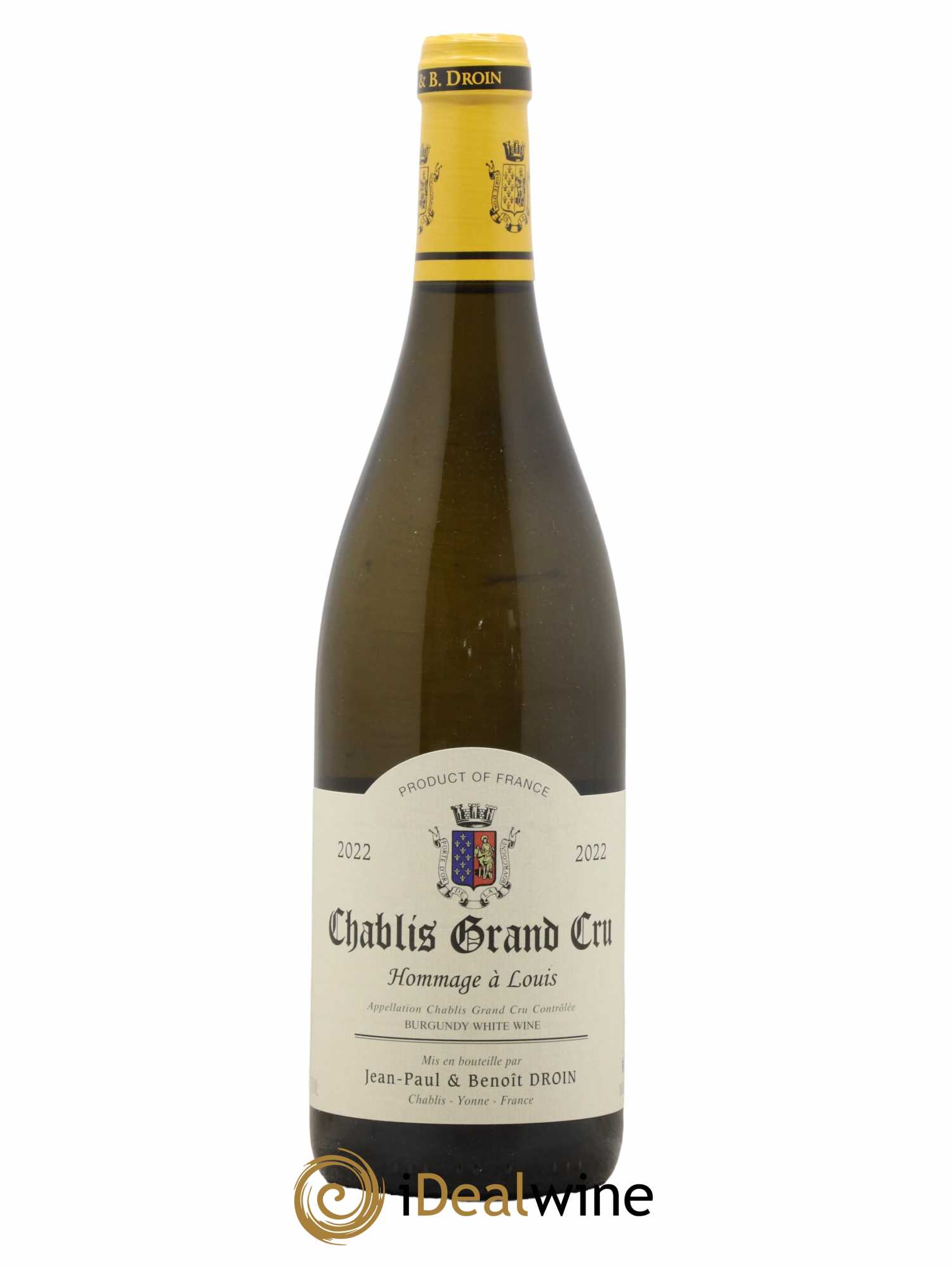 Chablis Grand Cru Hommage à Louis Jean-Paul & Benoît Droin (Domaine) 2022 - Lot de 1 bouteille - 0