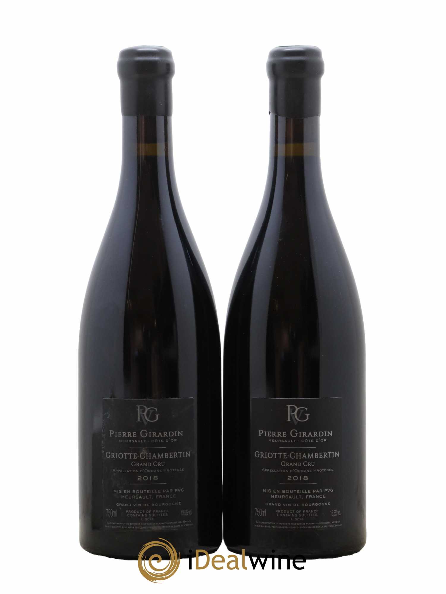 Griotte-Chambertin Grand Cru Domaine Pierre Girardin 2018 - Lot de 2 bouteilles - 1