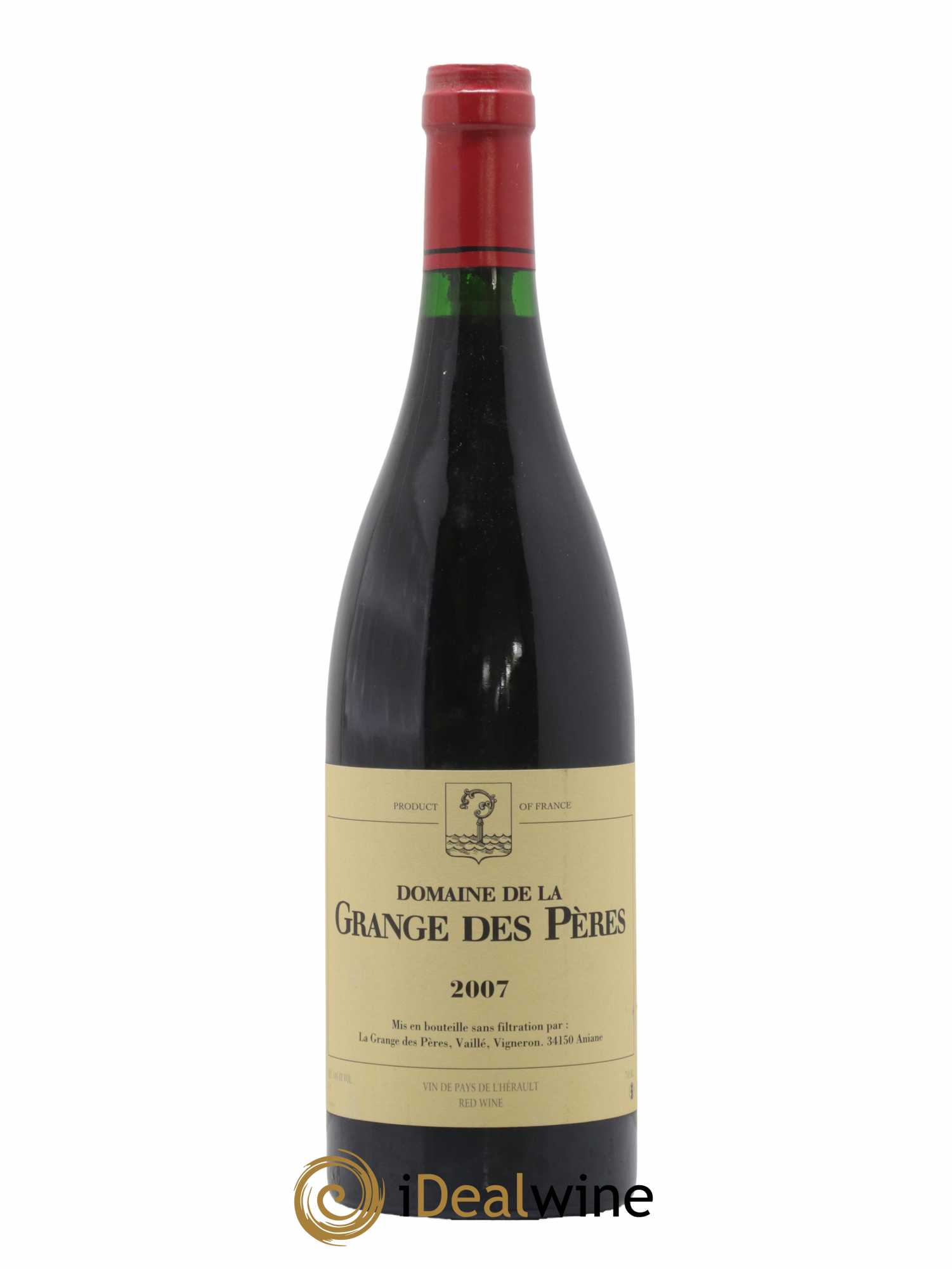 Pays d'Hérault Grange des Pères Laurent Vaillé 2007 - Lot de 1 bouteille - 0
