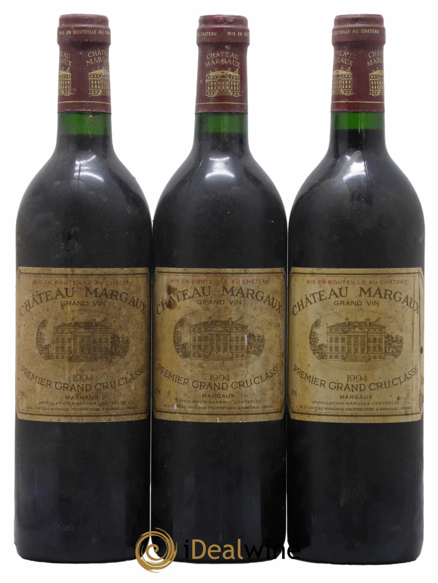 Château Margaux 1er Grand Cru Classé 1994 - Lot de 3 bouteilles - 0
