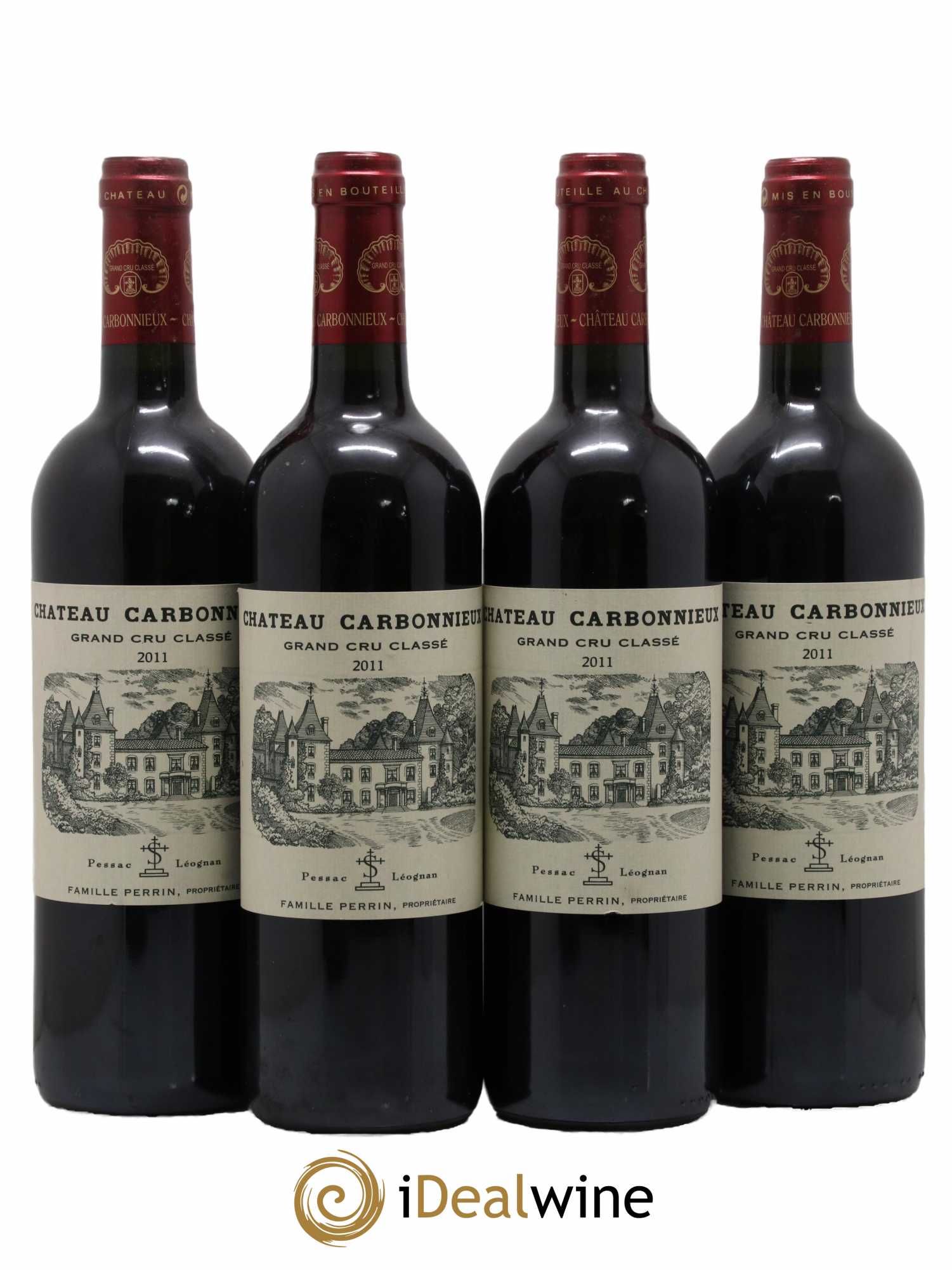 Château Carbonnieux Cru Classé de Graves 2011 - Lot de 4 bouteilles - 0