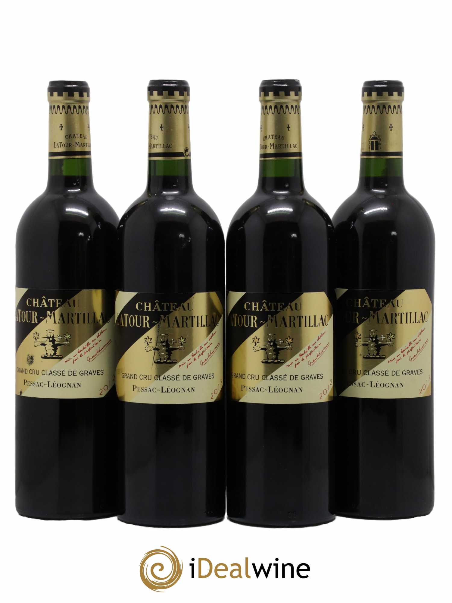 Château Latour-Martillac Cru Classé de Graves 2012 - Lot de 4 bouteilles - 0