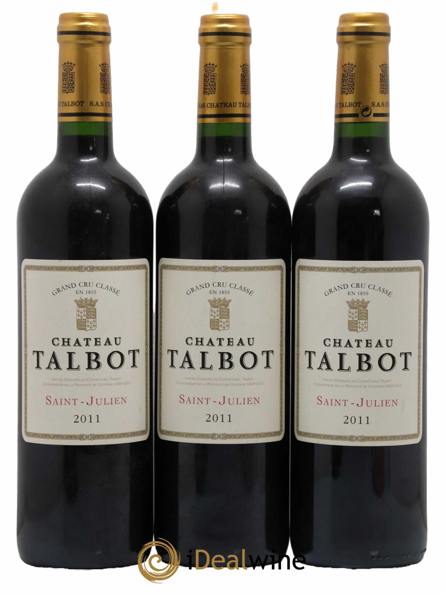 Château Talbot 4ème Grand Cru Classé 2011 - Lot de 3 bouteilles - 0