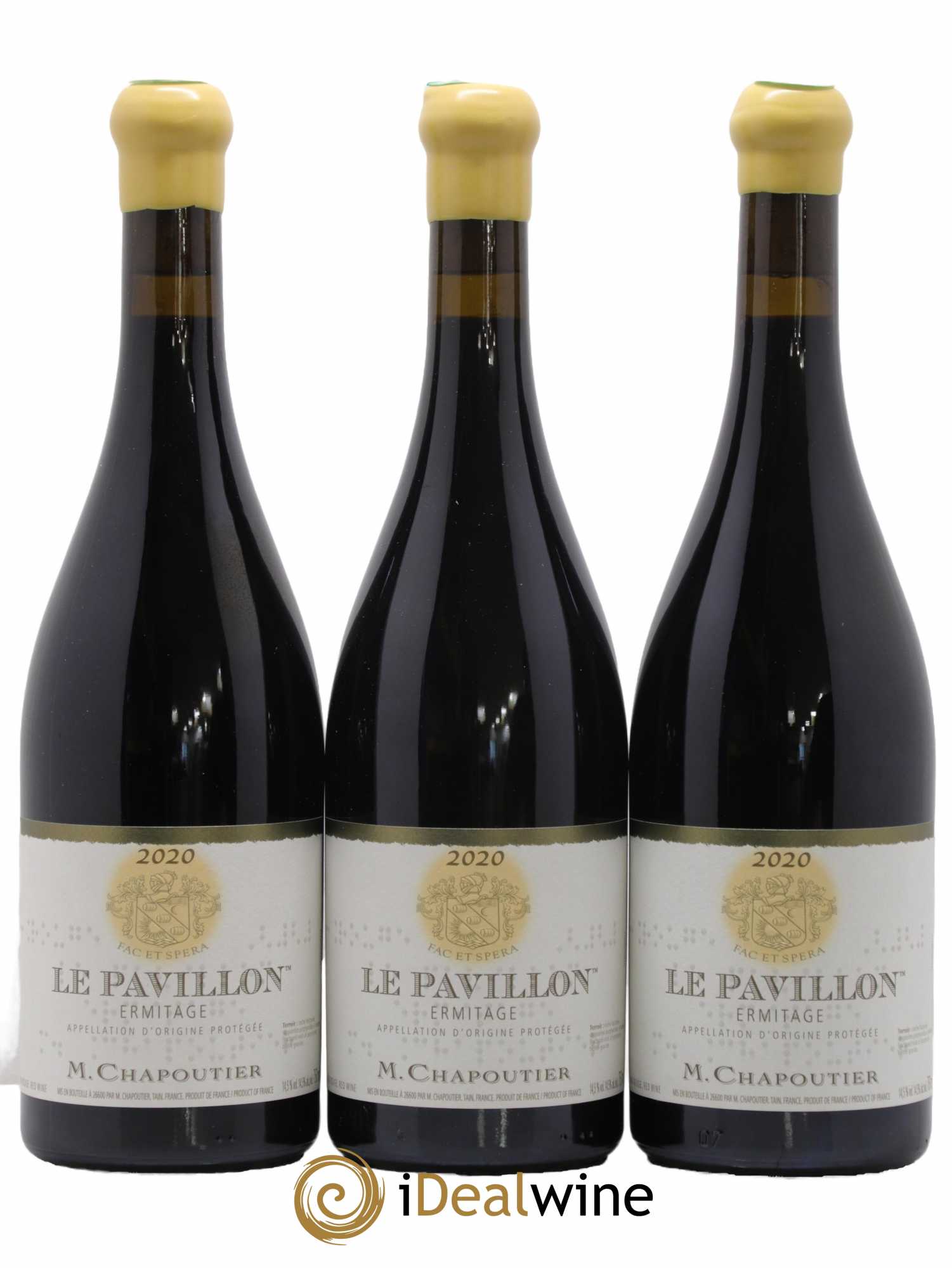 Hermitage Ermitage Le Pavillon Chapoutier 2020 - Lot de 3 bouteilles - 0