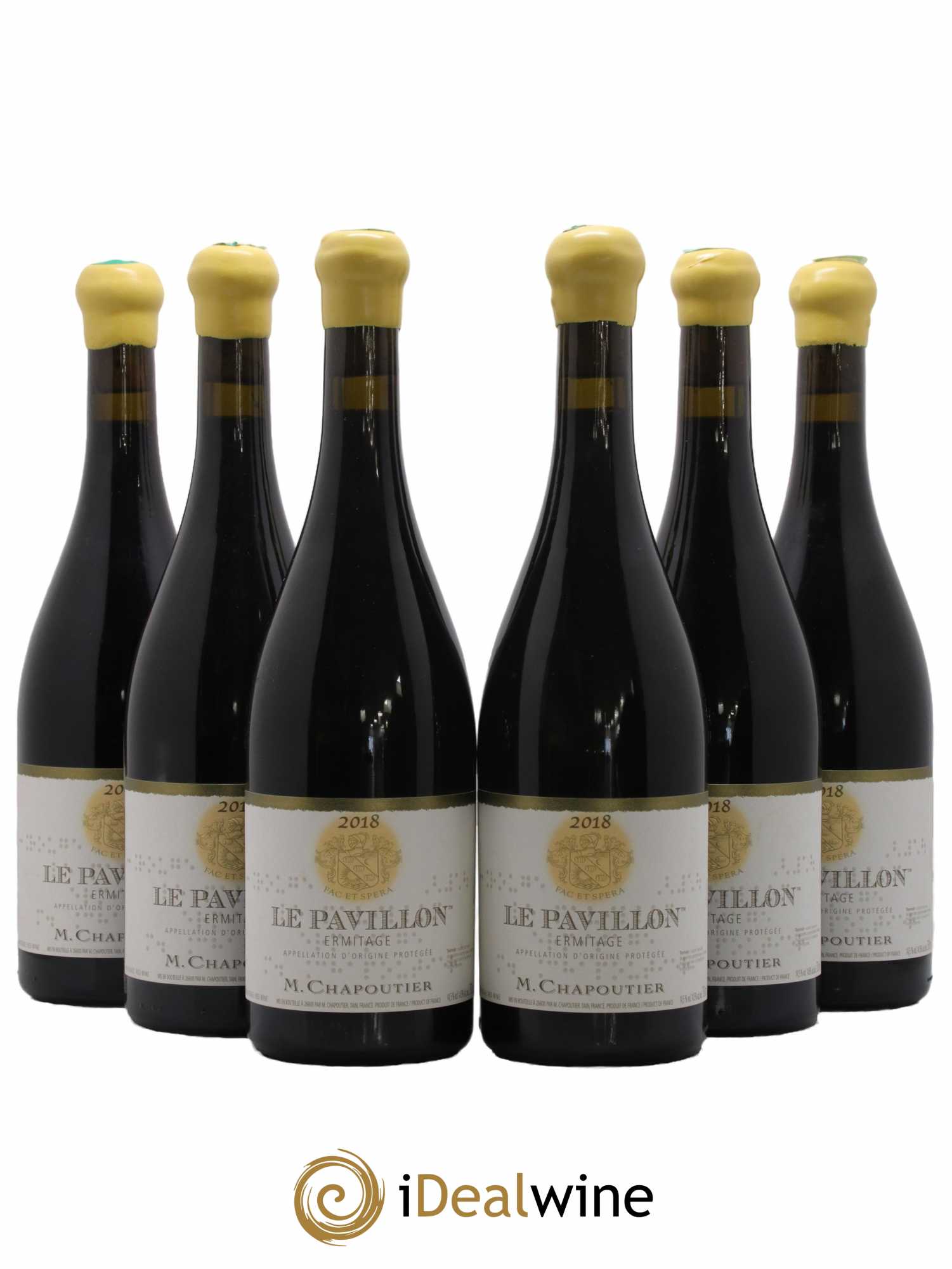 Hermitage Ermitage Le Pavillon Chapoutier 2018 - Lot de 6 bouteilles - 0