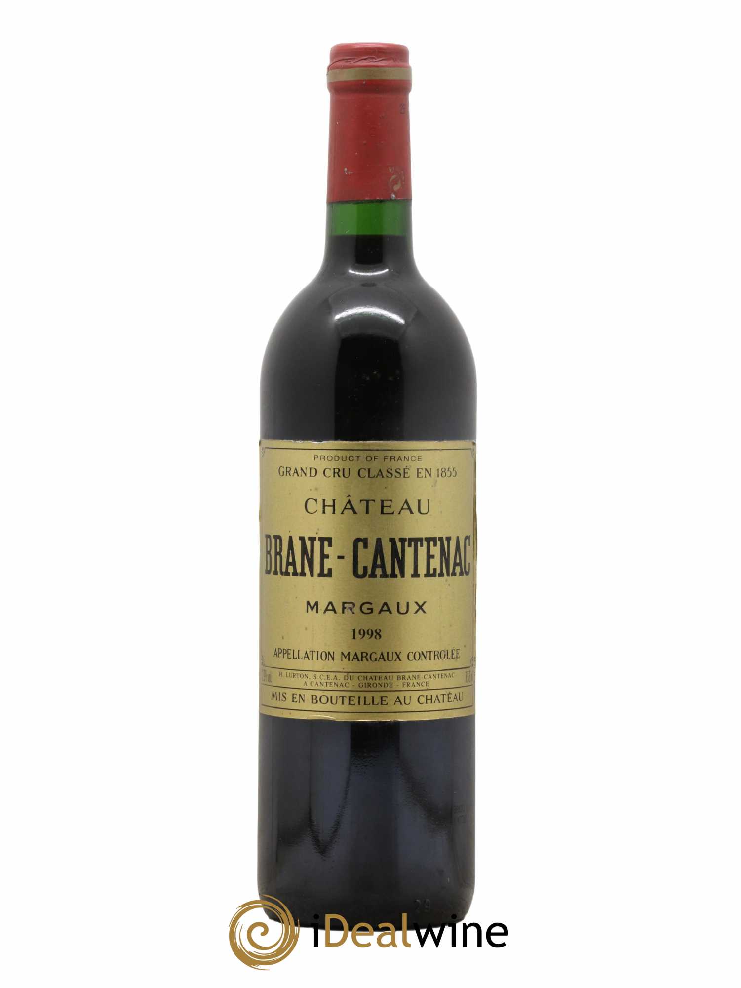 Château Brane Cantenac 2ème Grand Cru Classé 1998 - Lot de 1 bouteille - 0