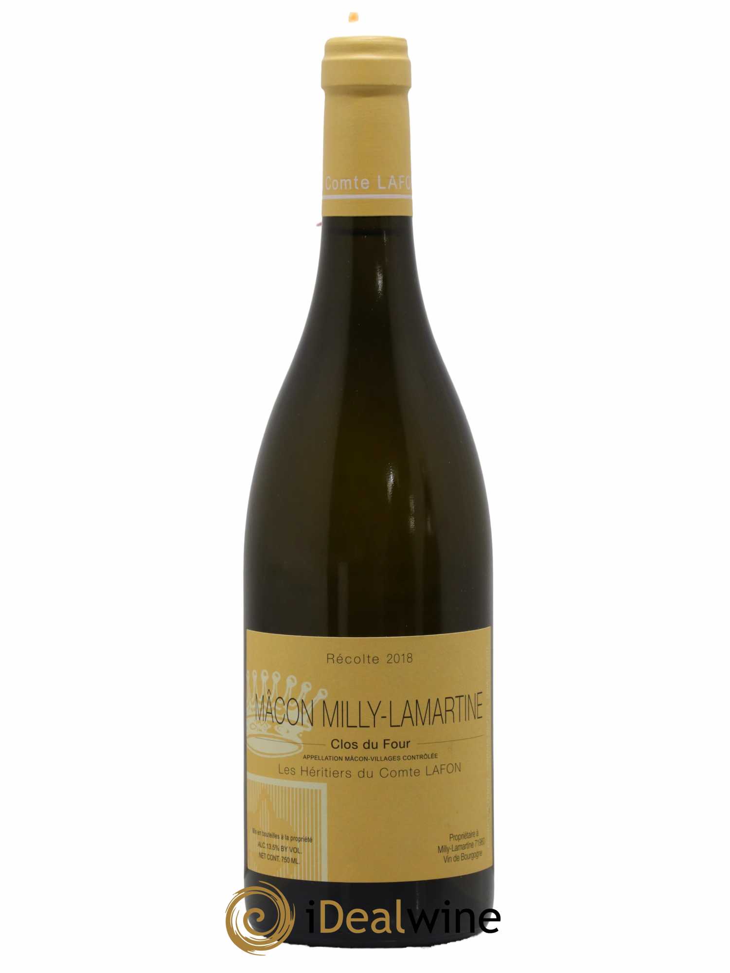 Mâcon Milly-Lamartine Clos du Four Héritiers du Comte Lafon (Domaine des) 2018 - Lot de 1 bouteille - 0