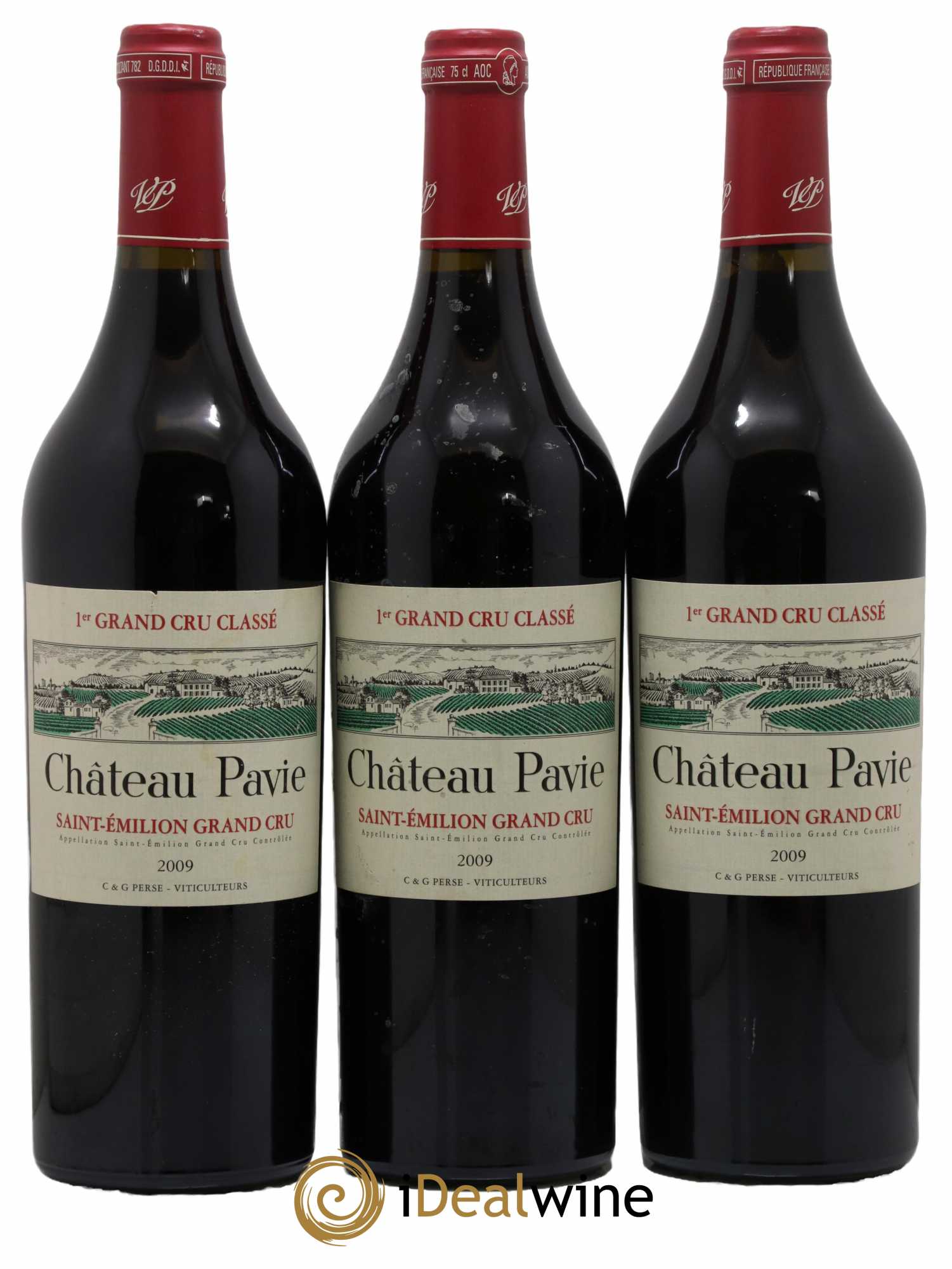 Château Pavie 1er Grand Cru Classé A 2009 - Lot de 3 bouteilles - 0