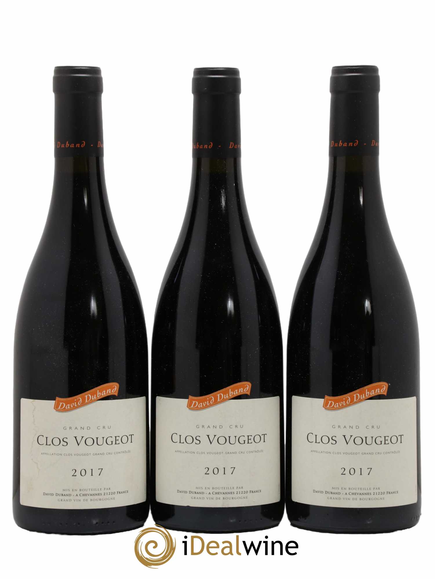 Clos de Vougeot Grand Cru David Duband (Domaine) 2017 - Lot de 3 bouteilles - 0