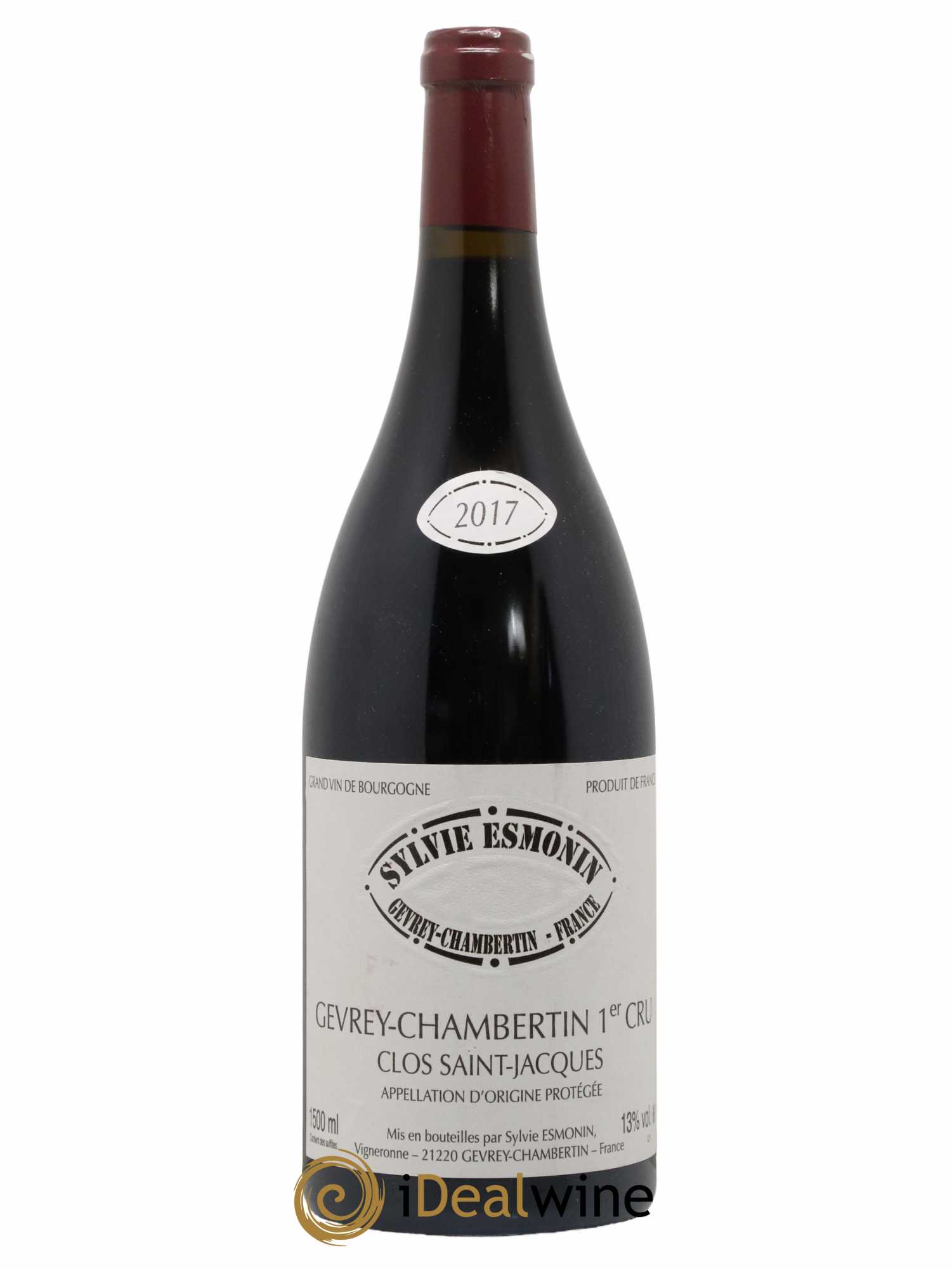 Gevrey-Chambertin 1er Cru Clos Saint Jacques Sylvie Esmonin 2017 - Lot de 1 magnum - 0