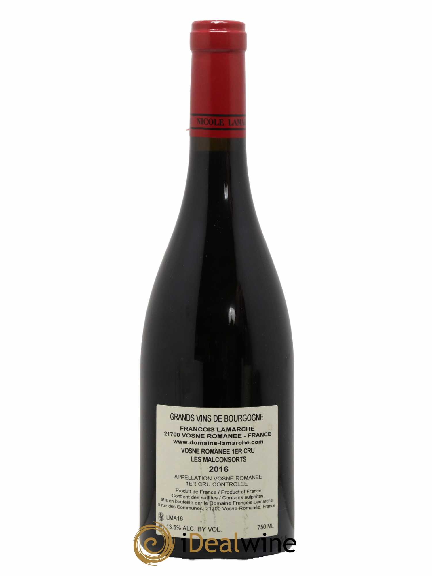 Vosne-Romanée 1er Cru Les Malconsorts Lamarche (Domaine) 2016 - Lot de 1 bouteille - 1