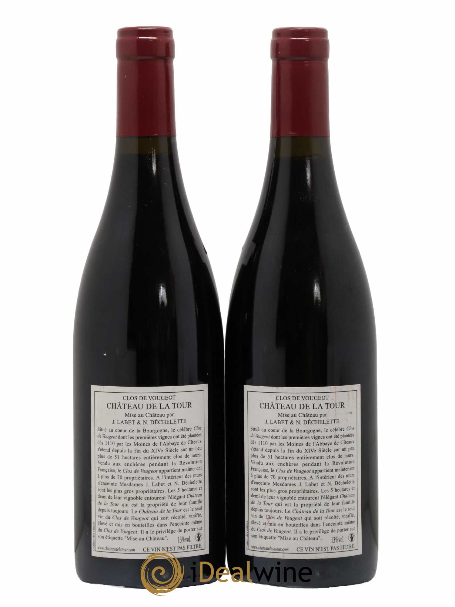 Clos de Vougeot Grand Cru Vieilles Vignes Château de La Tour 2009 - Lot de 2 bouteilles - 1