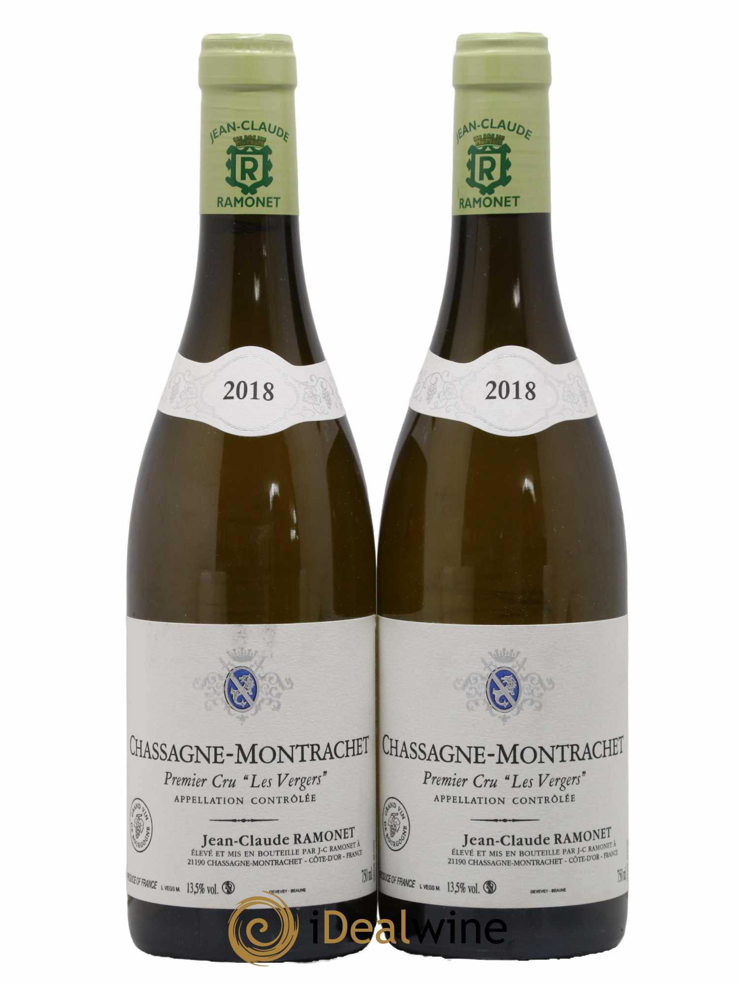 Chassagne-Montrachet 1er Cru Les Vergers Ramonet (Domaine) 2018 - Lot de 2 bouteilles - 0