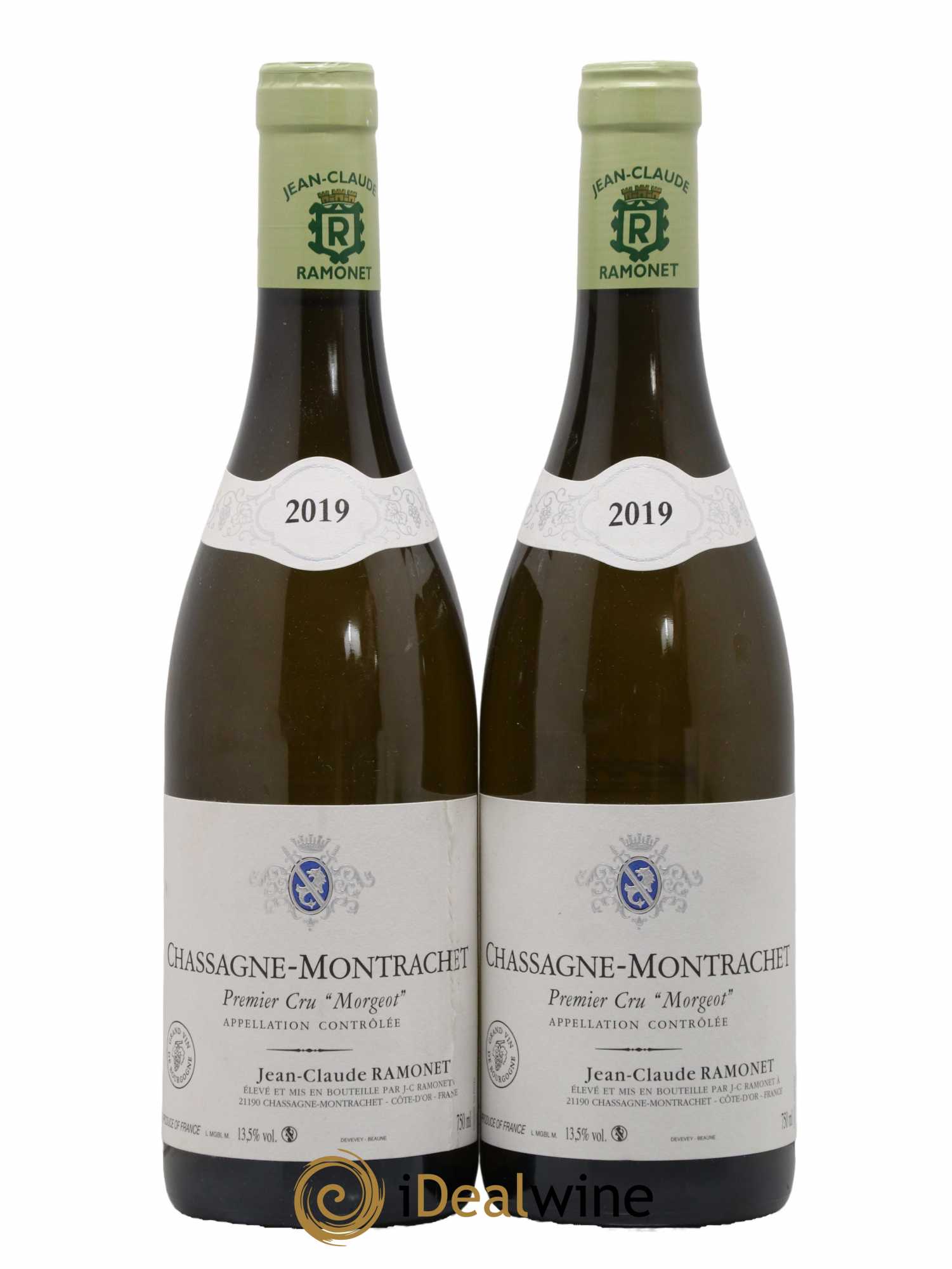 Chassagne-Montrachet 1er Cru Morgeot Ramonet (Domaine) 2019 - Lot de 2 bouteilles - 0